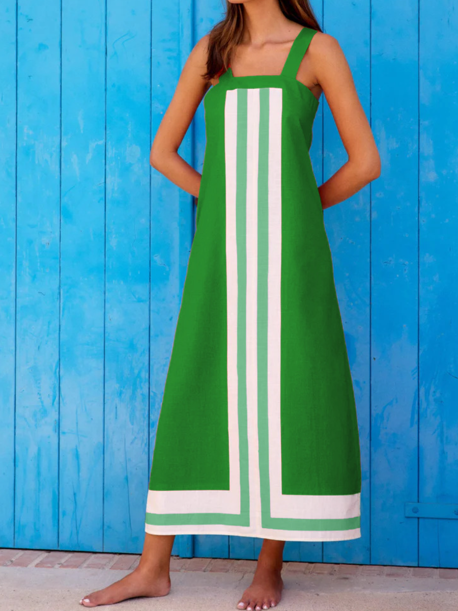 Fab Colorblock Vacation Dress