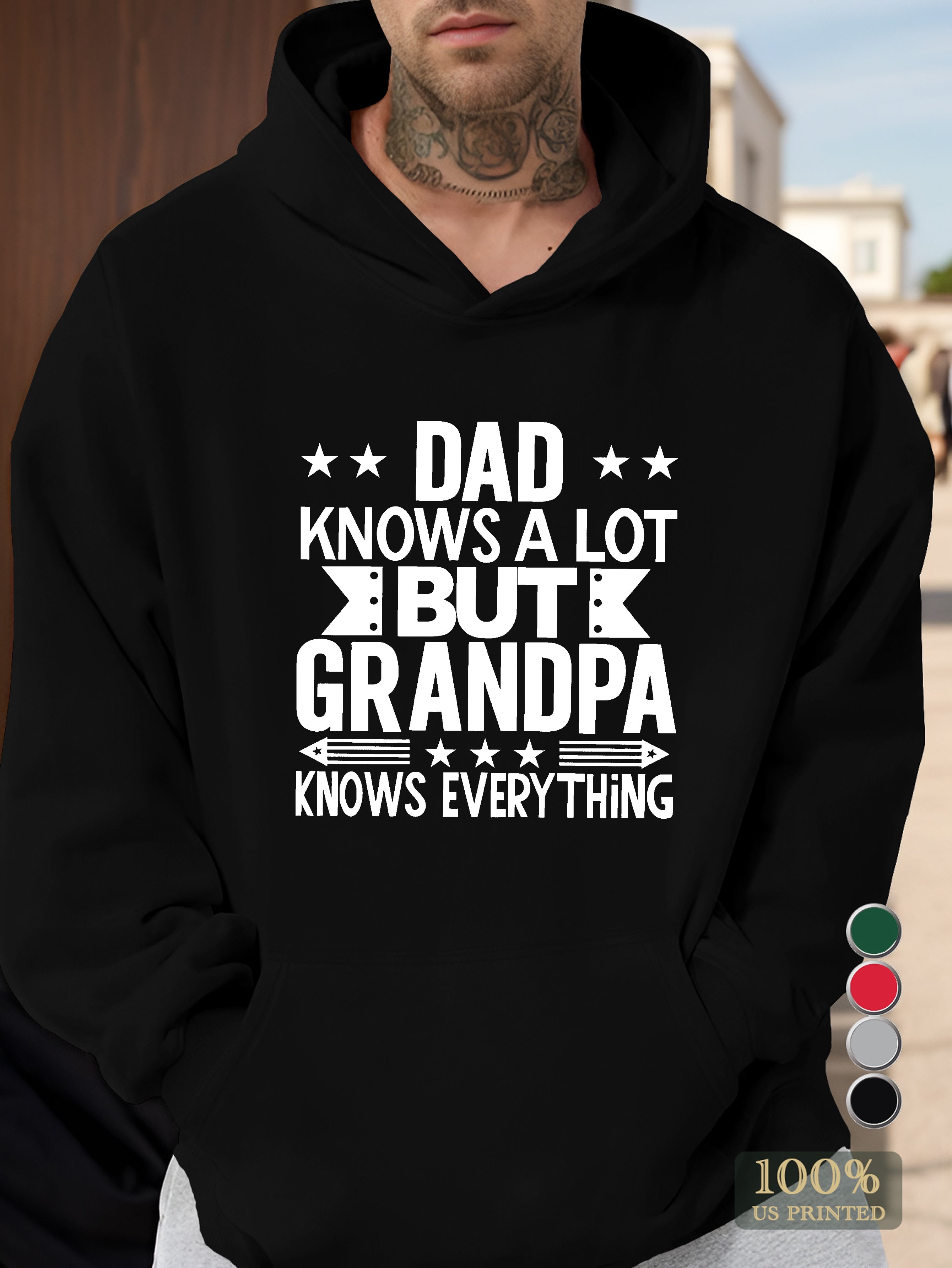 Dad Grandpa Men's hooded sweatshirt