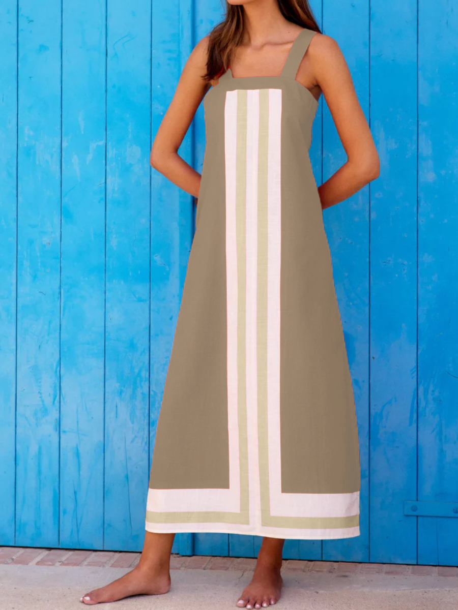 Fab Colorblock Vacation Dress