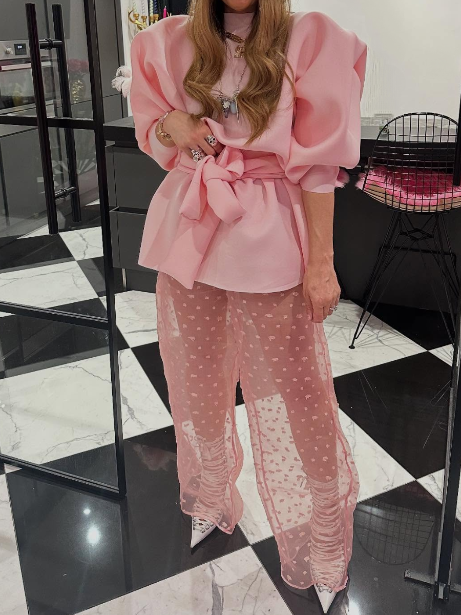 Adorable Puff Sleeve Stylish Dress