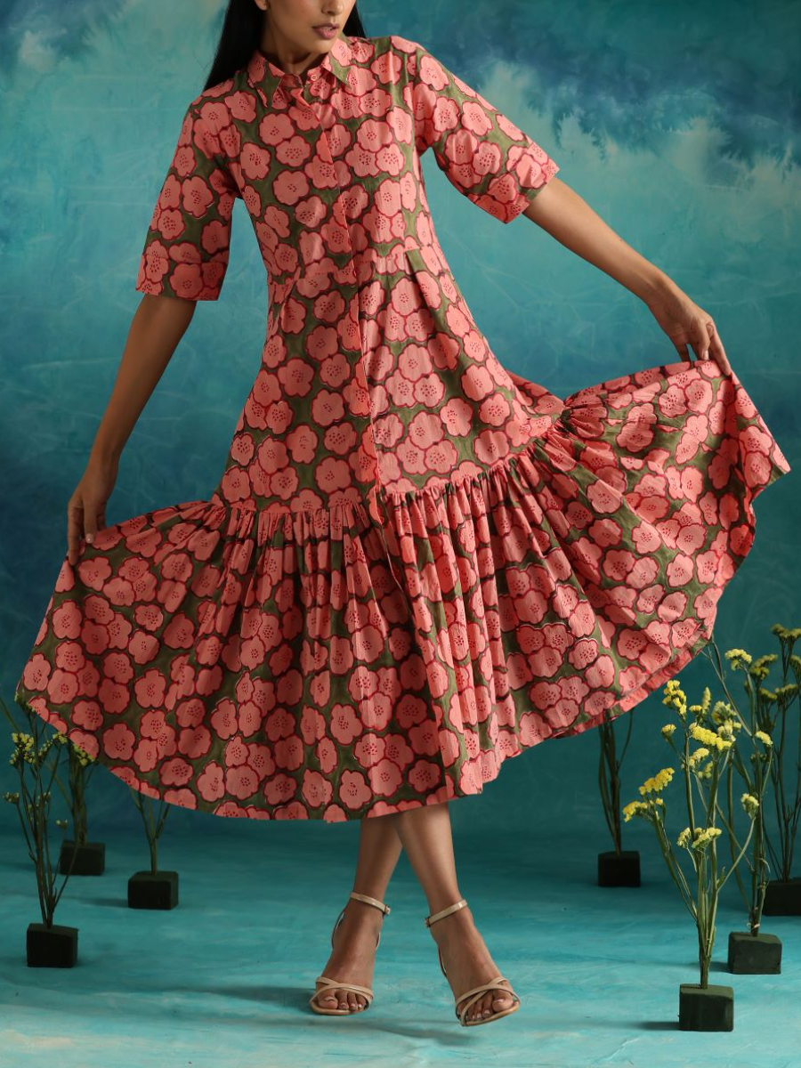 Strawberry Fields- Button Down Dress