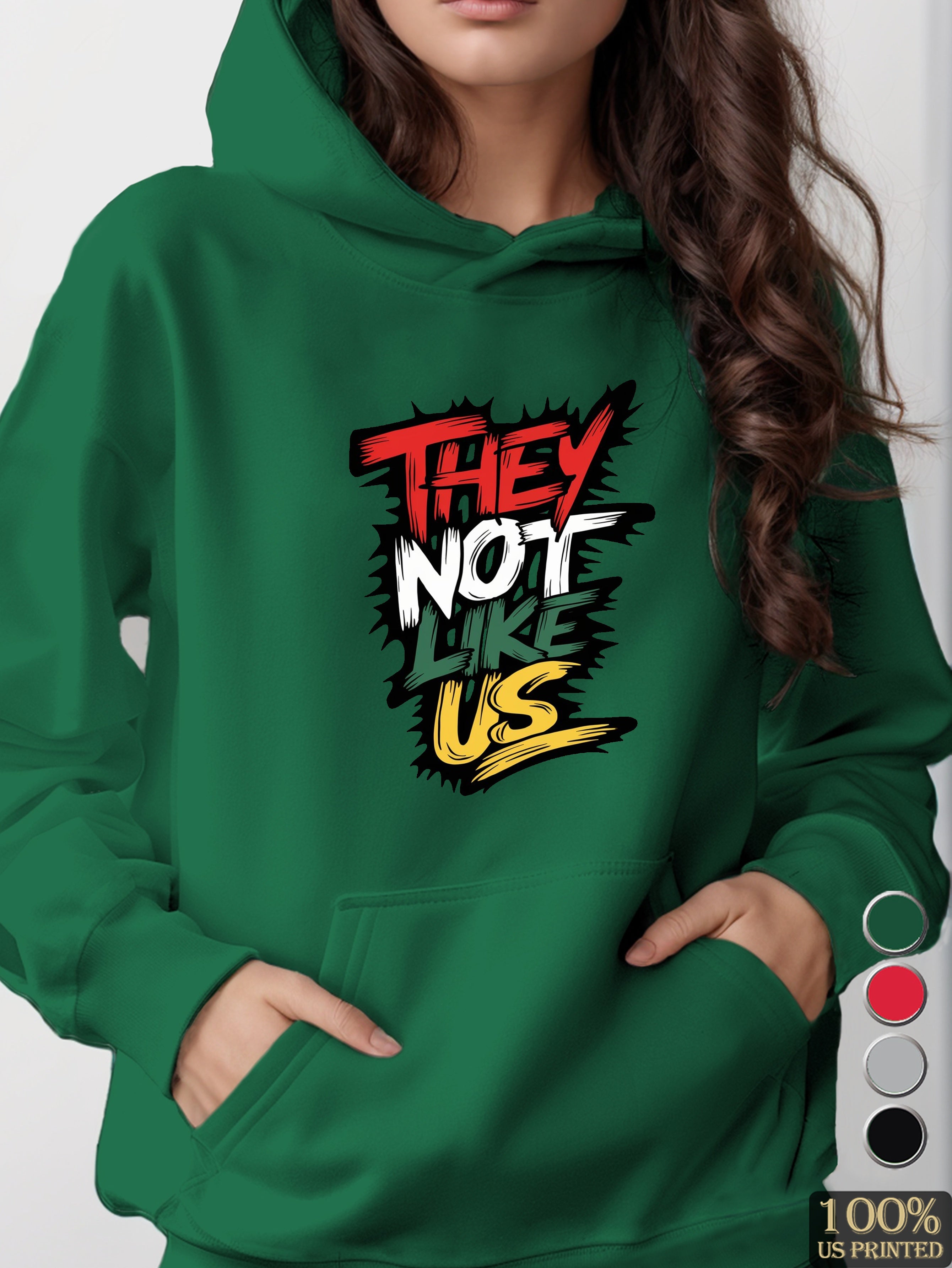 They not like us women's hooded sweatshirt