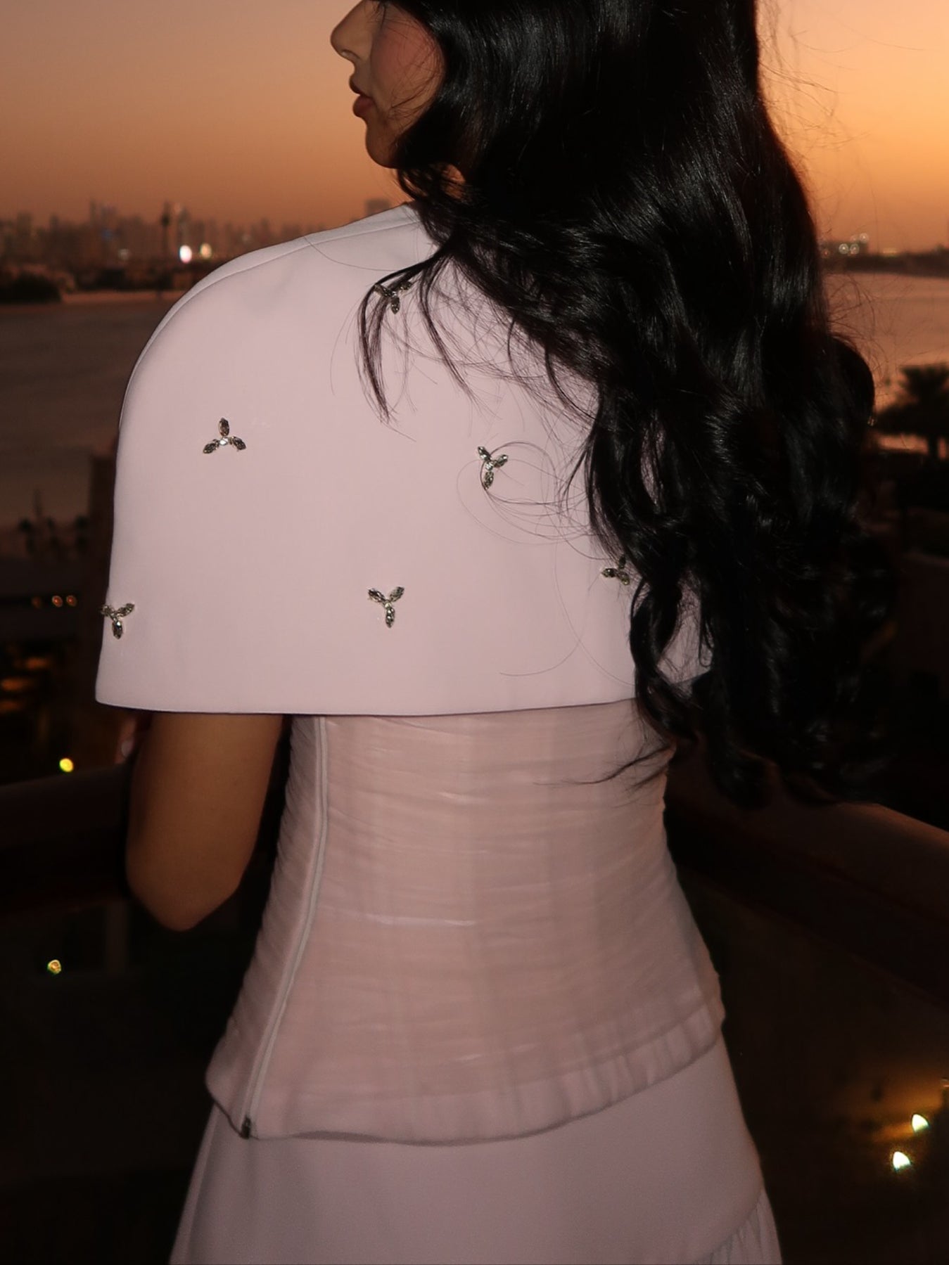 Elegant Pink Set Dress