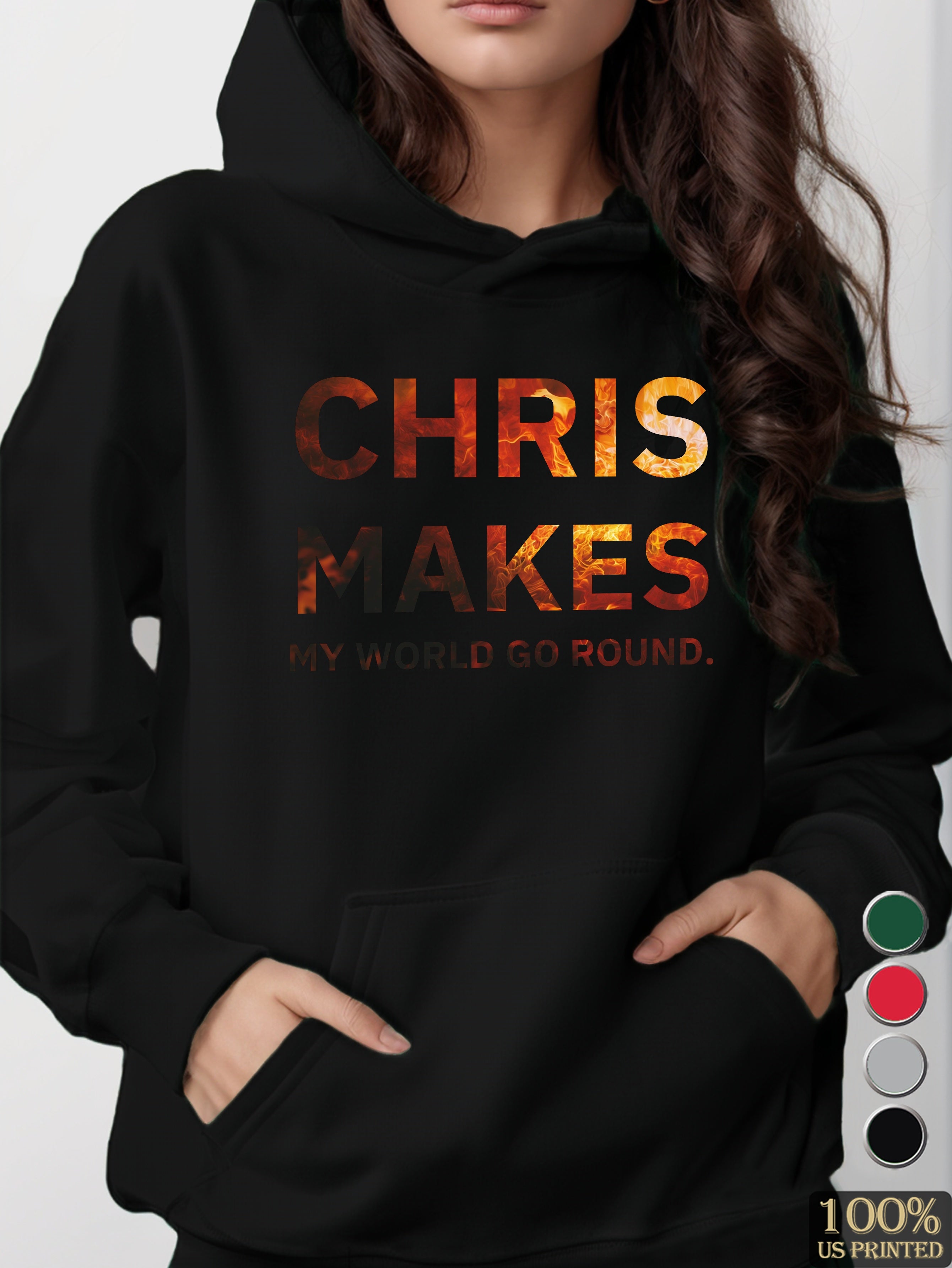 graphic women's hooded sweatshirt