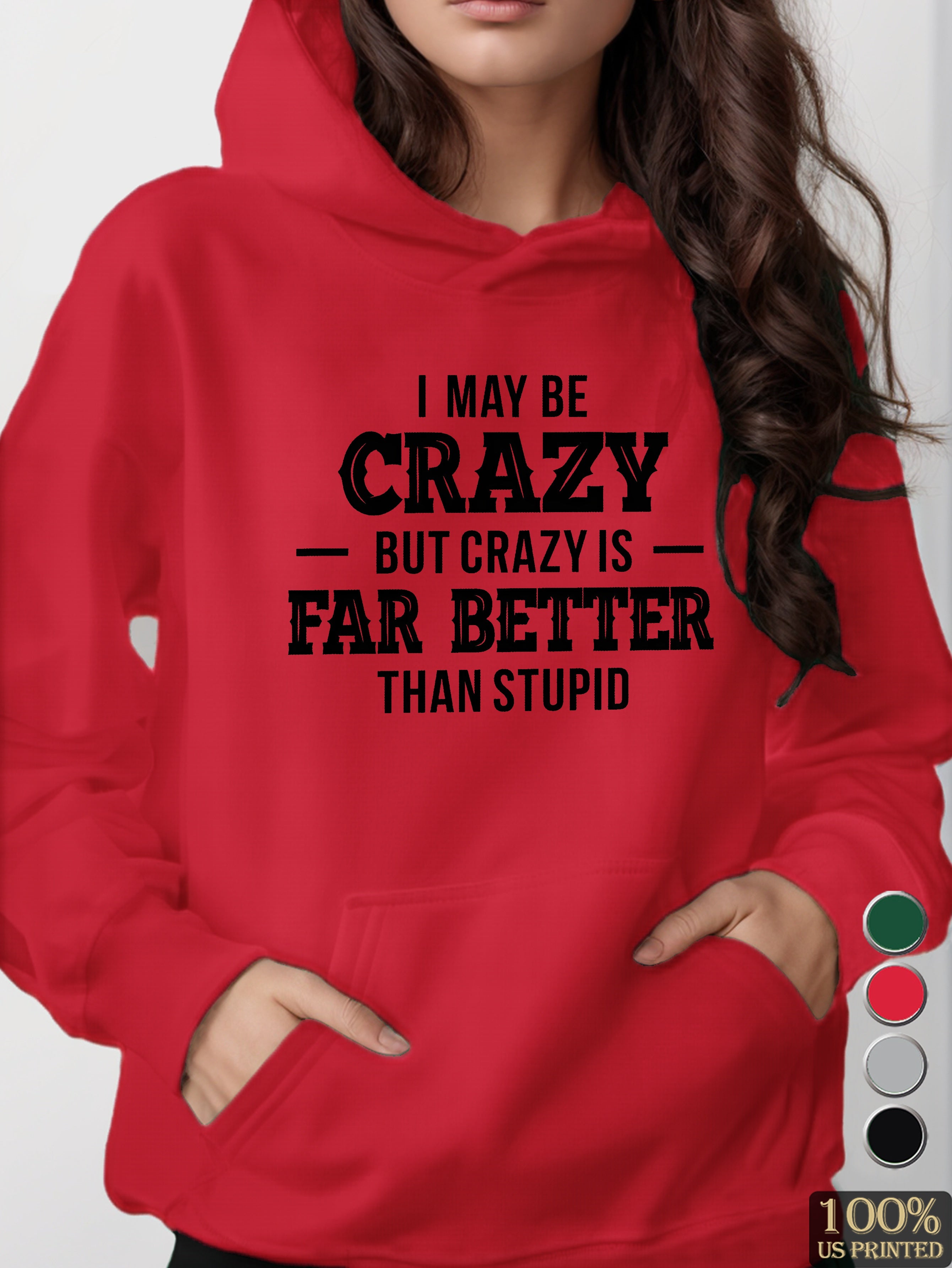 graphic women's hooded sweatshirt