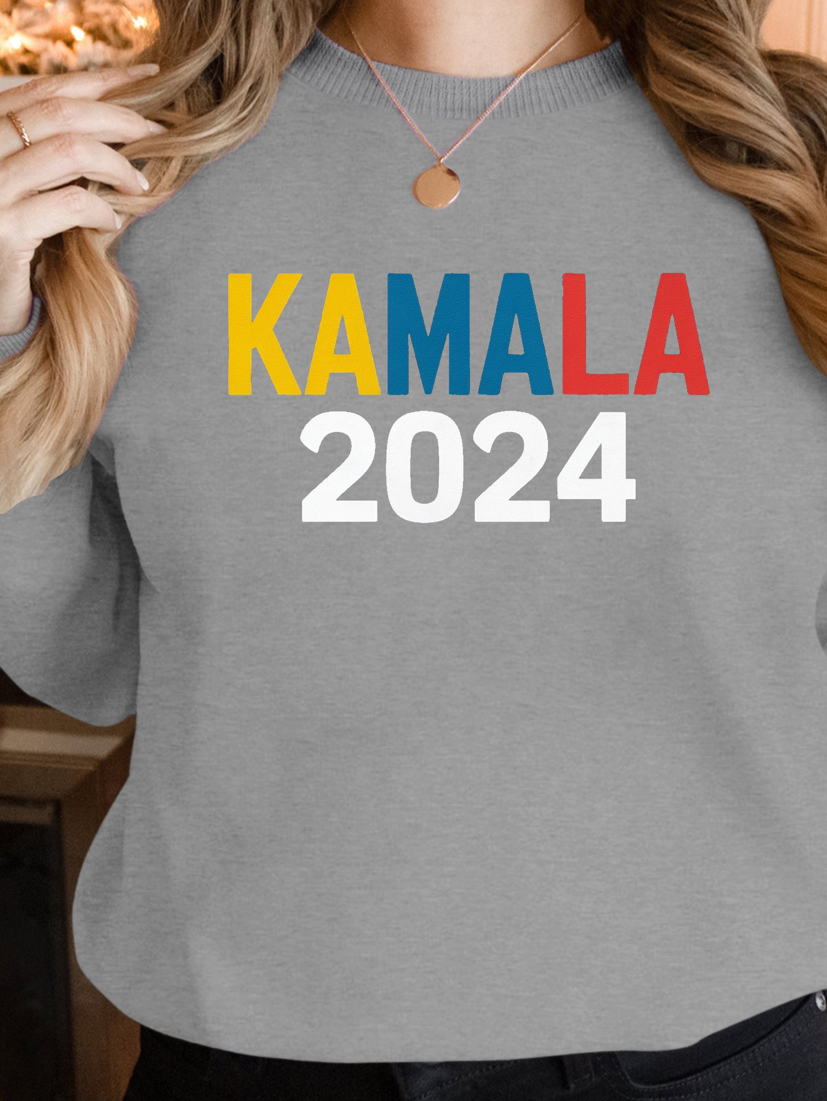 KAMALA 2024 illustration women's sweatshirts