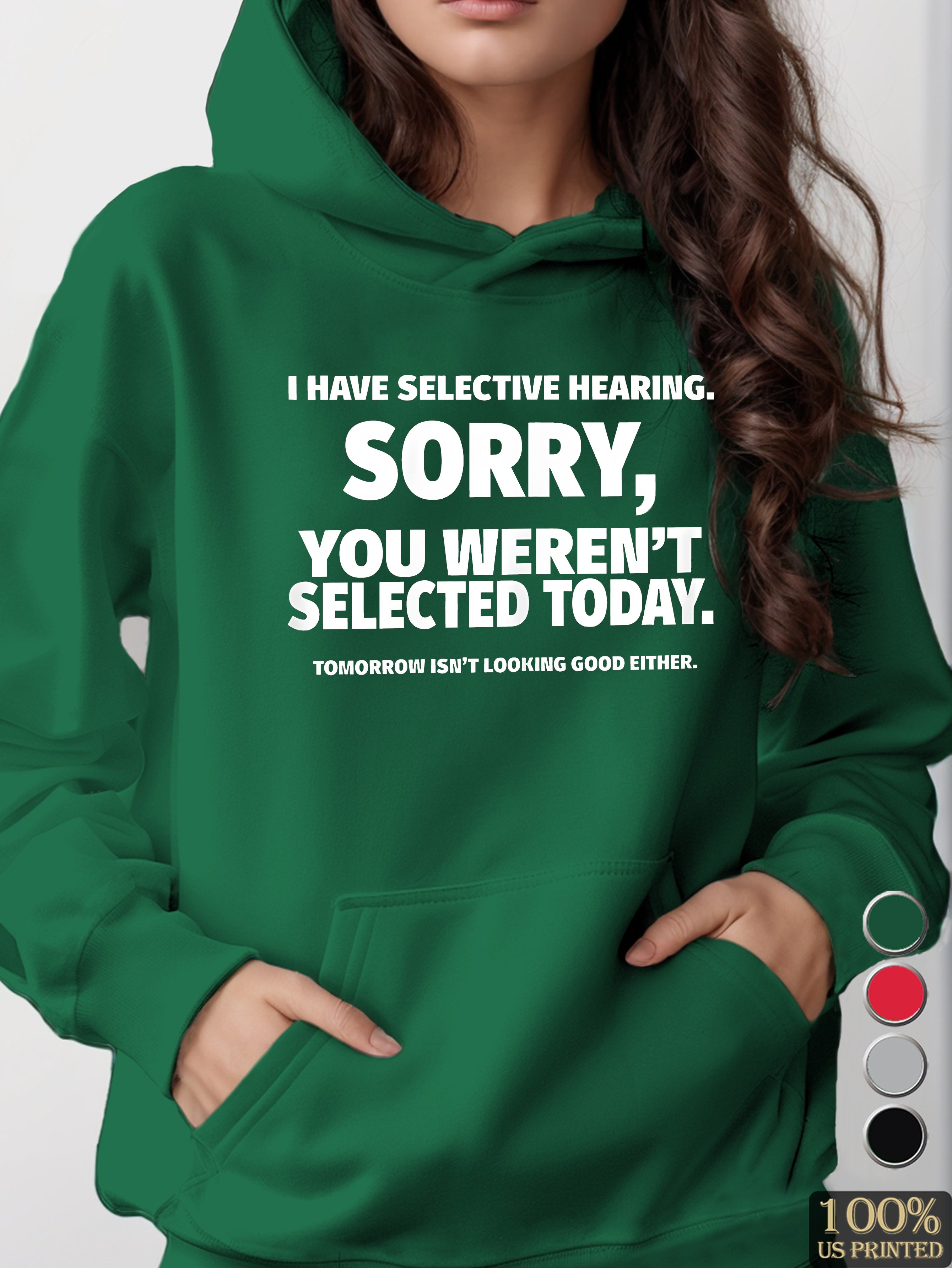 graphic women's hooded sweatshirt