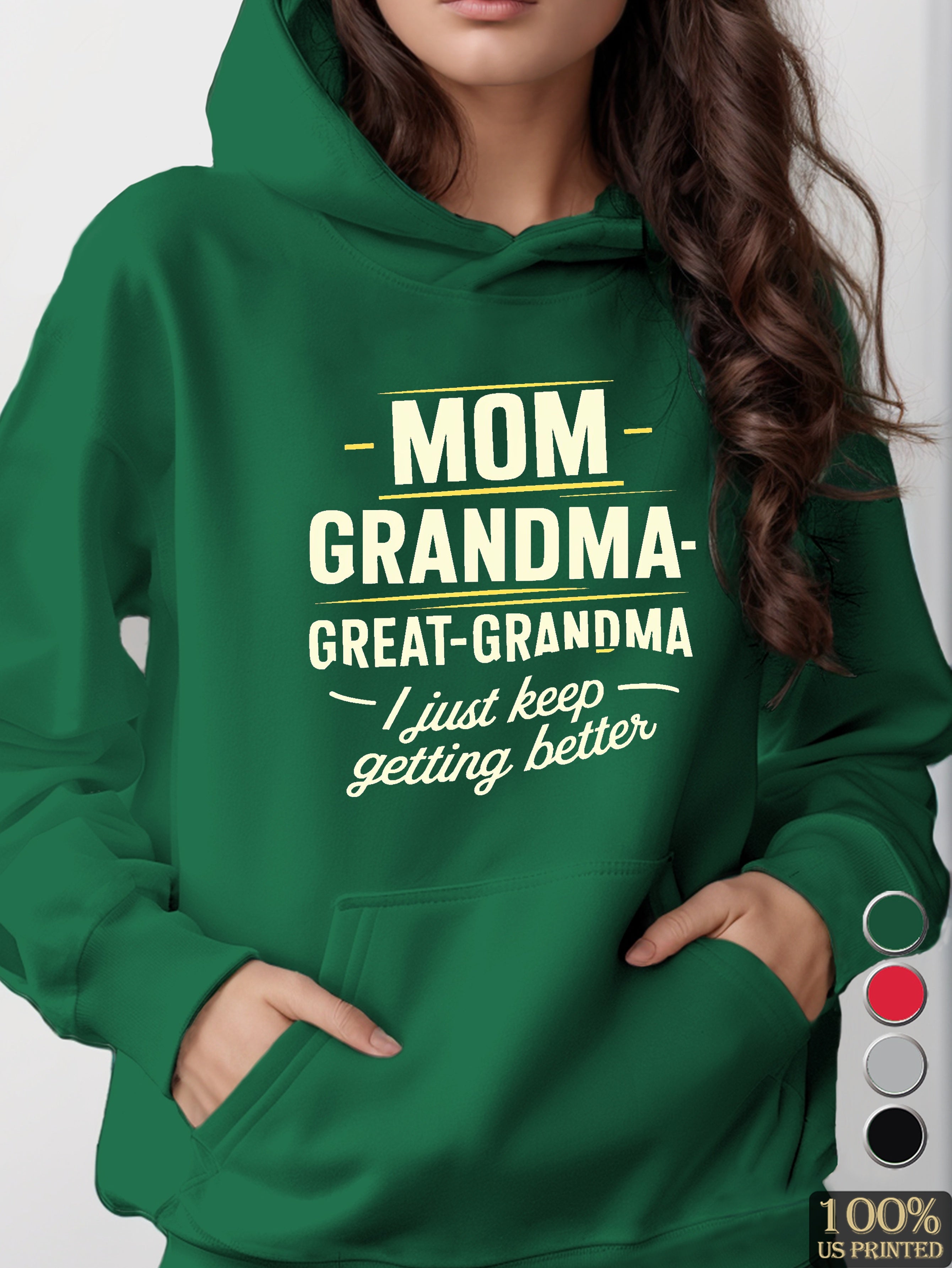 MOM GRANDMA GREAT GRANDMA women's hooded sweatshirt