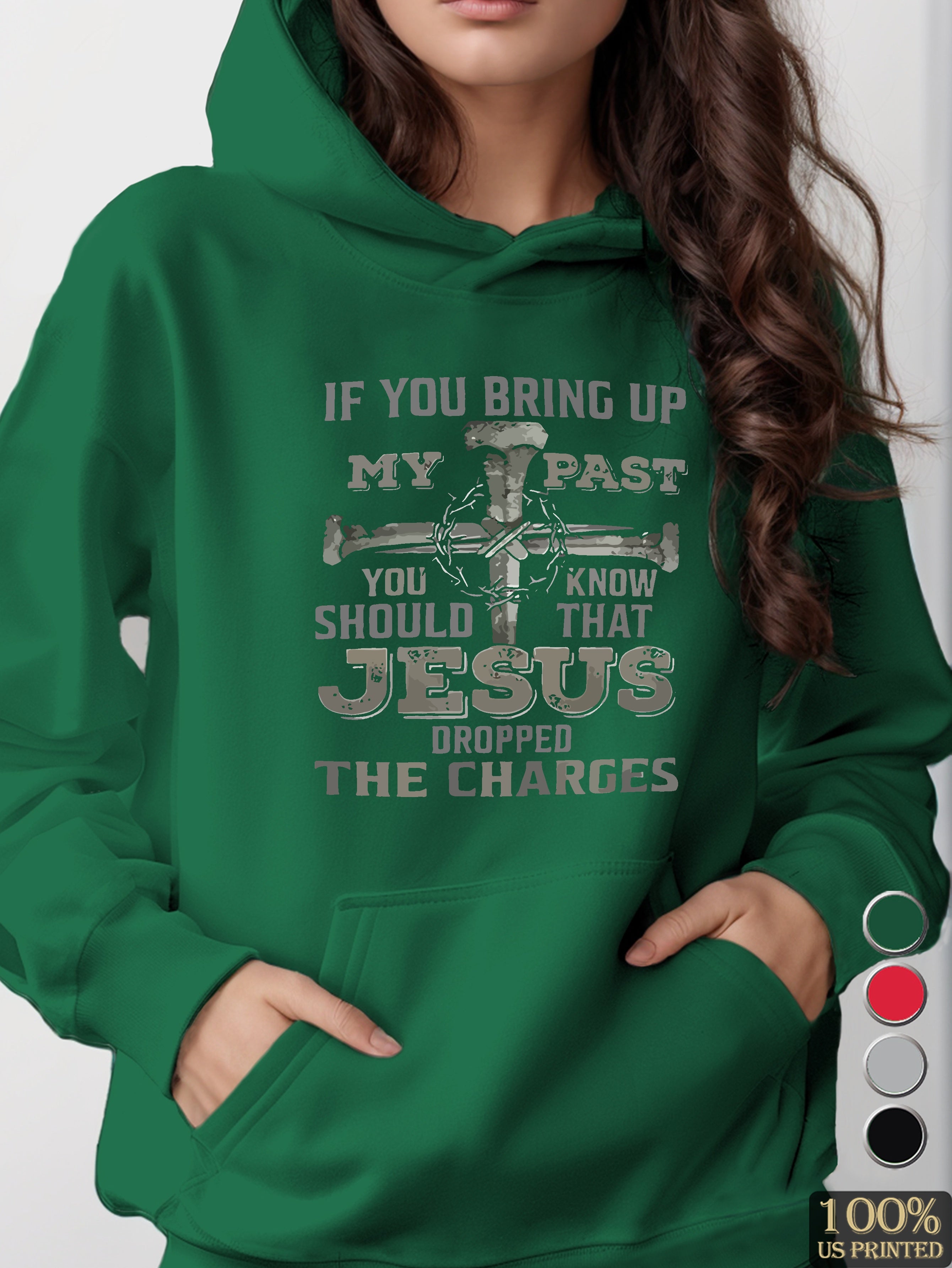 graphic women's hooded sweatshirt