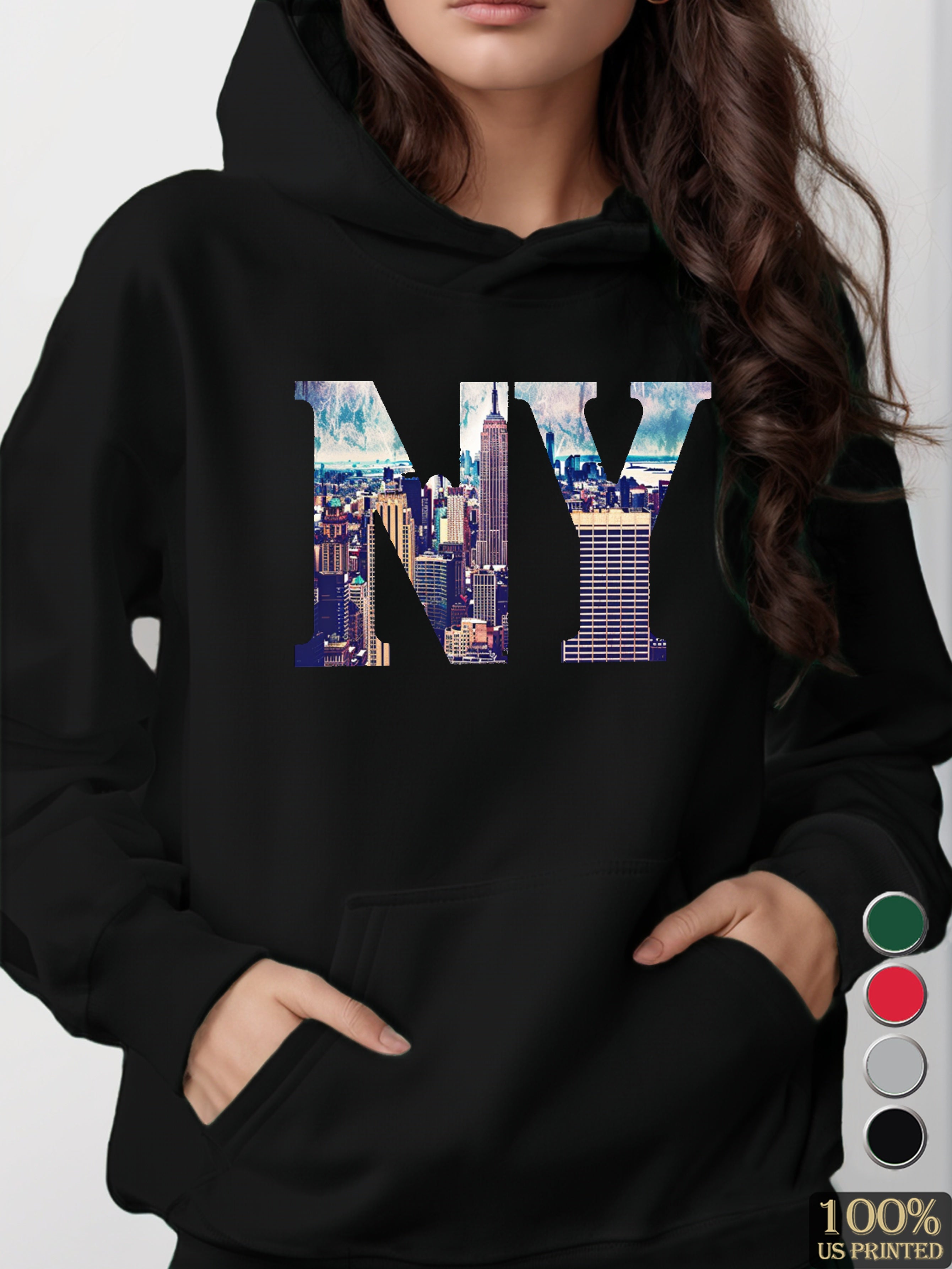 New York women's hooded sweatshirt