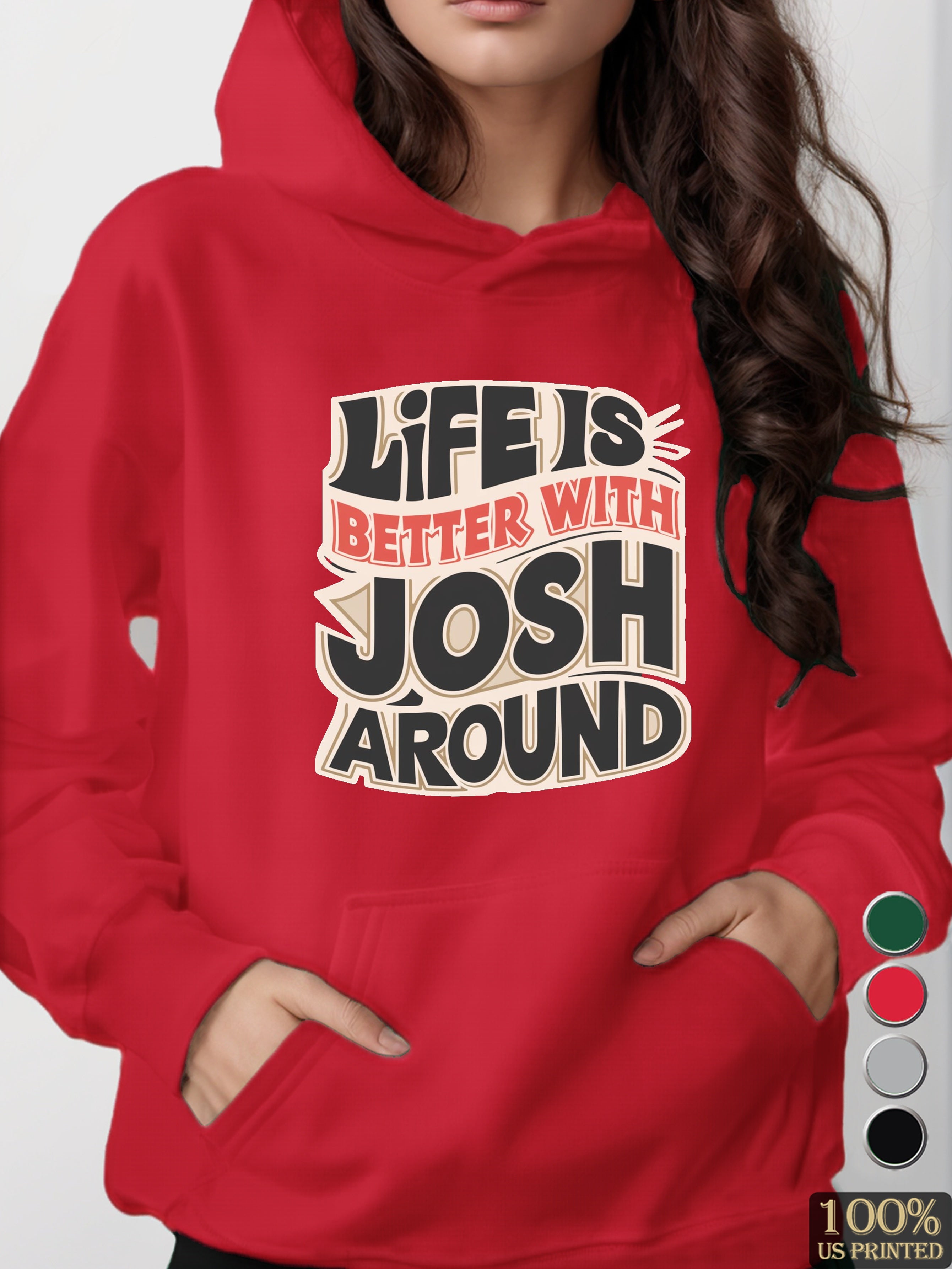 graphic women's hooded sweatshirt