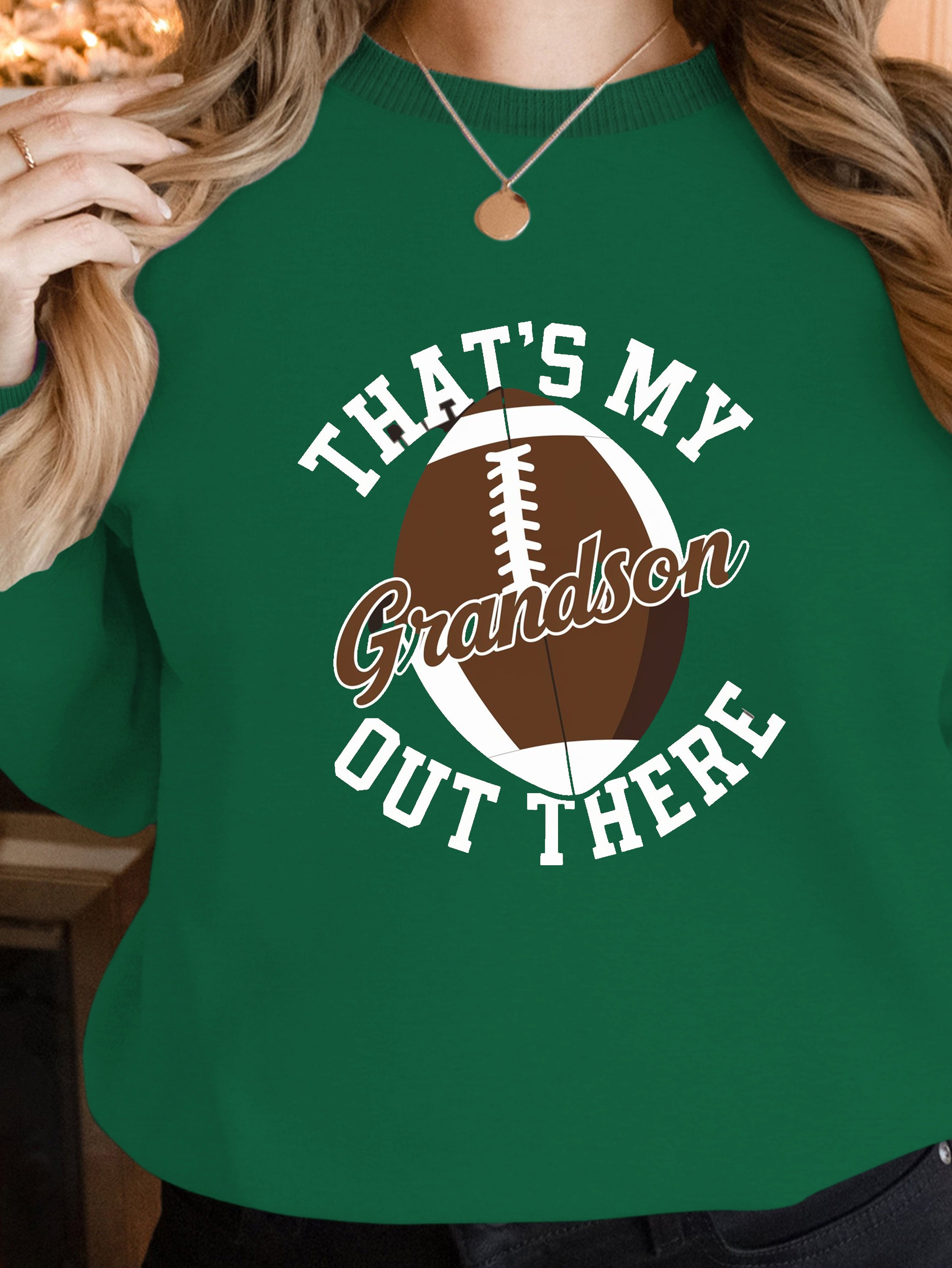 Grandson football illustration women's sweatshirts