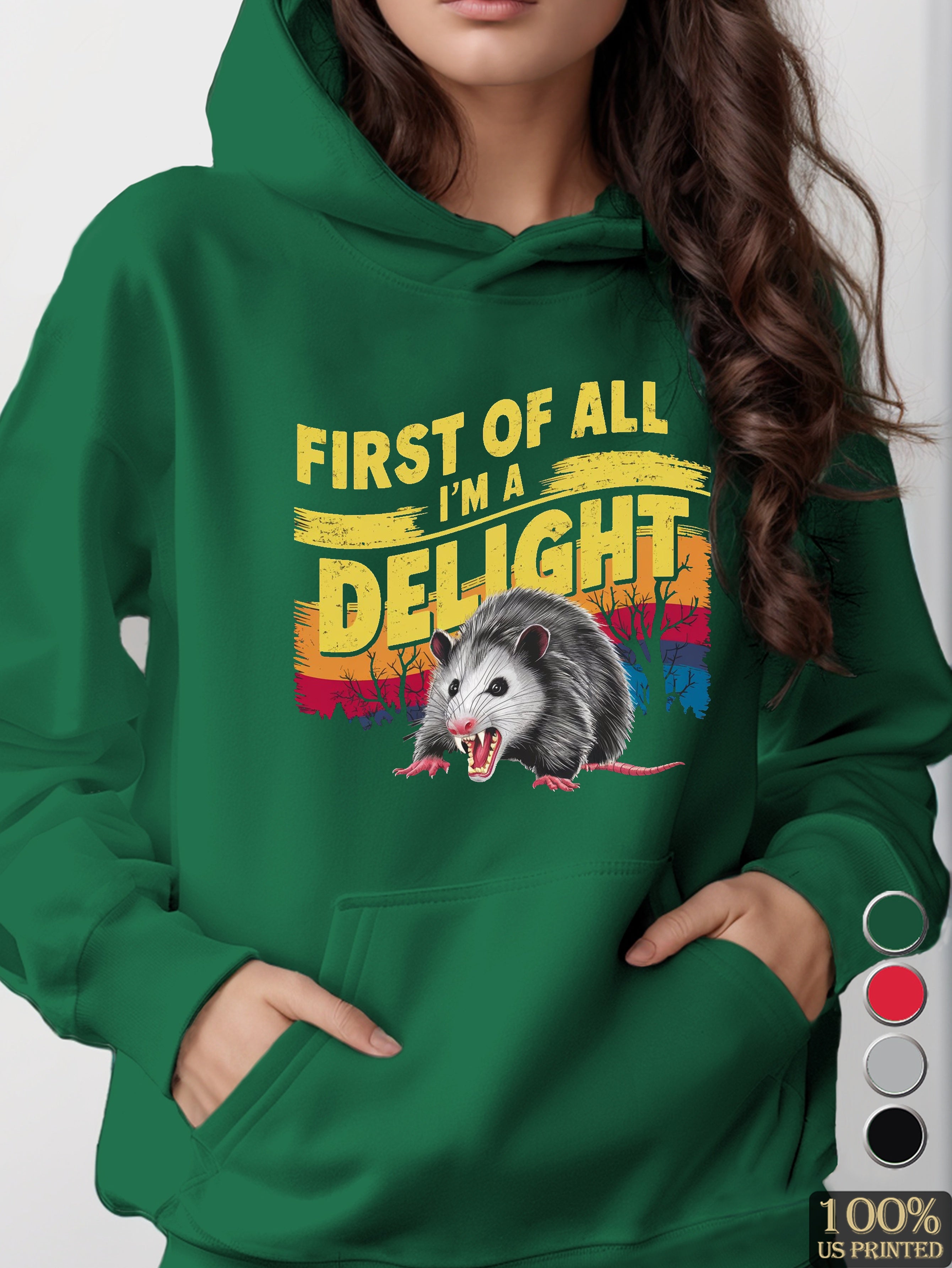 graphic women's hooded sweatshirt