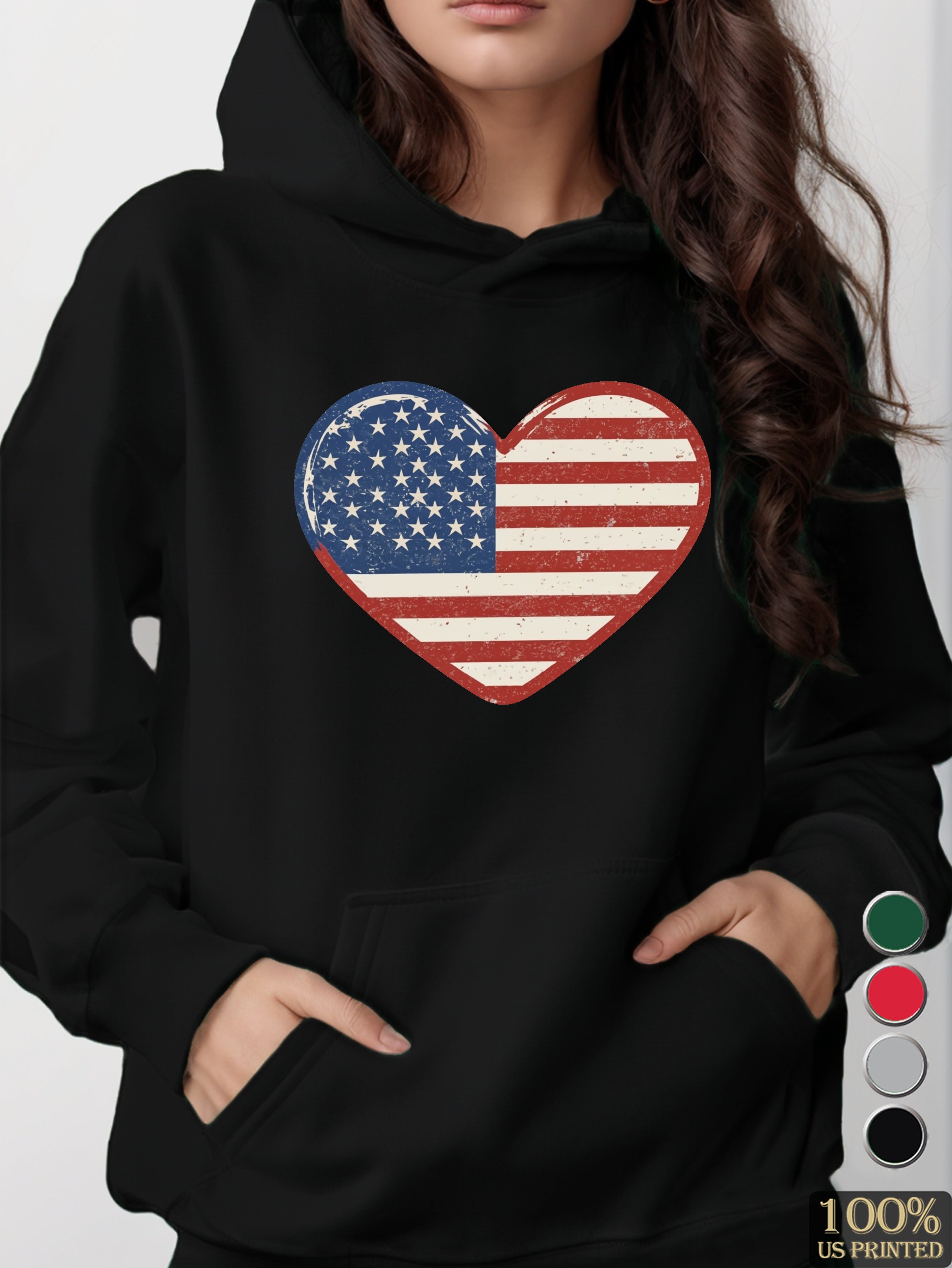 graphic women's hooded sweatshirt