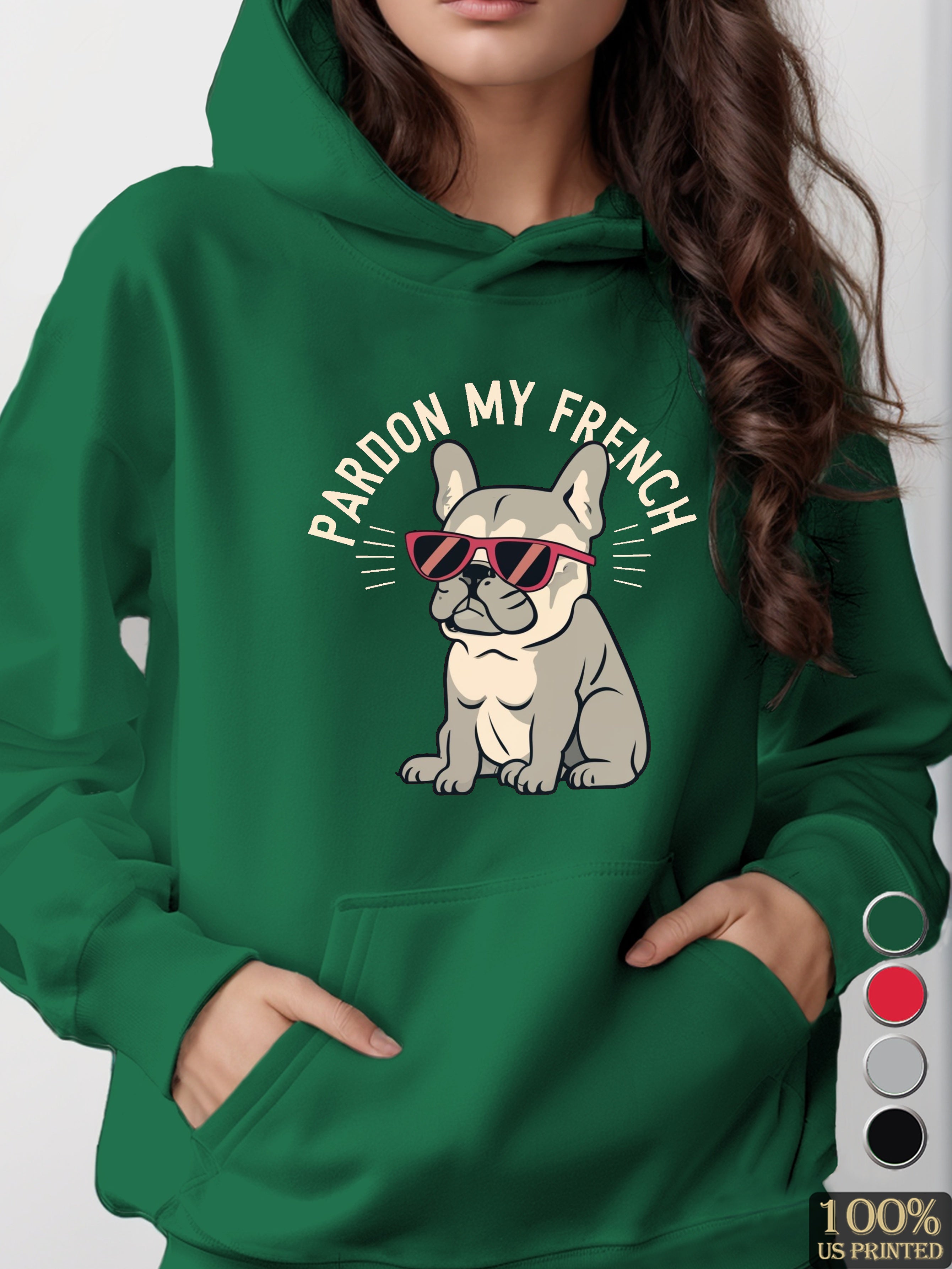 graphic women's hooded sweatshirt