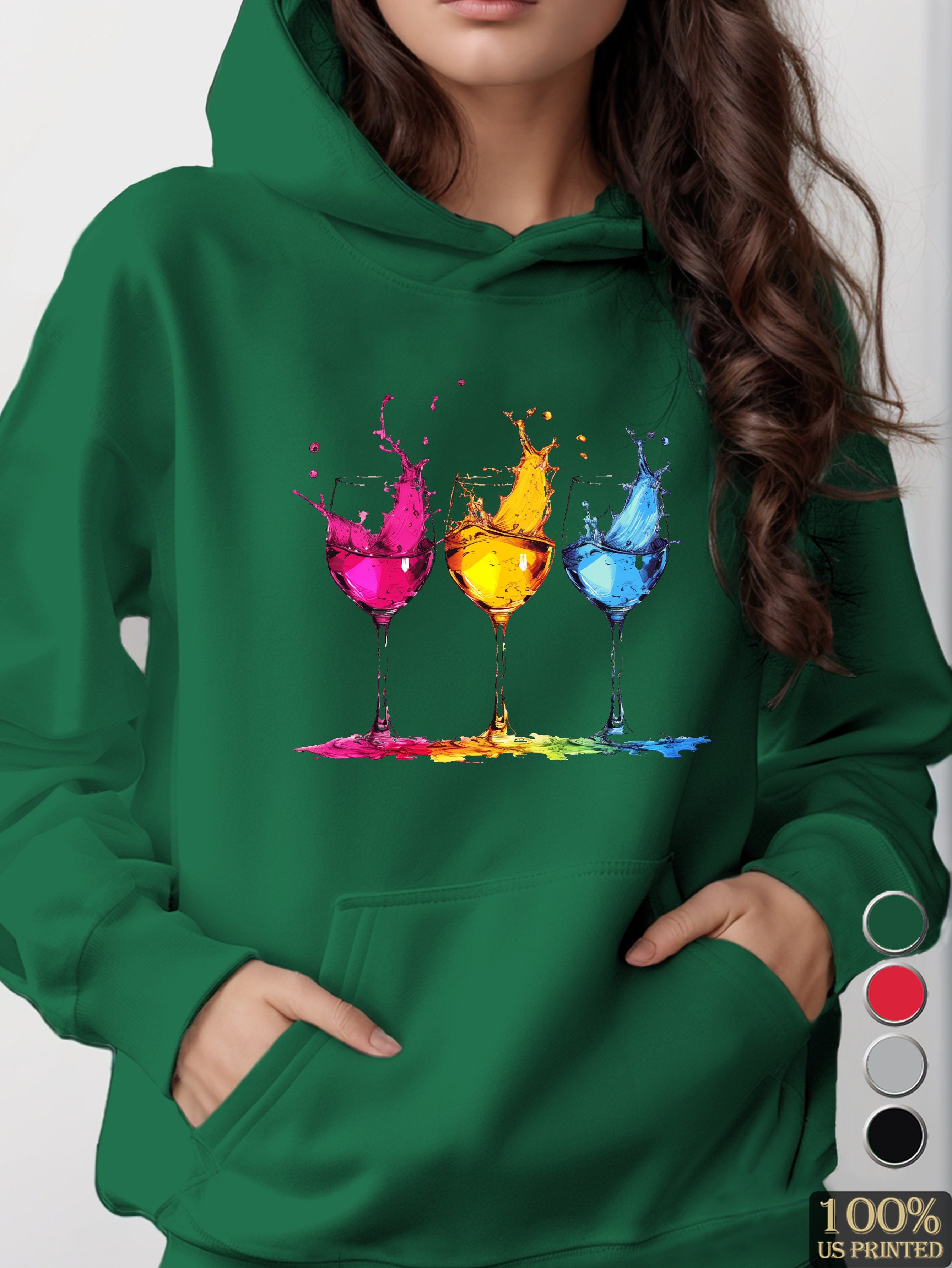 graphic women's hooded sweatshirt