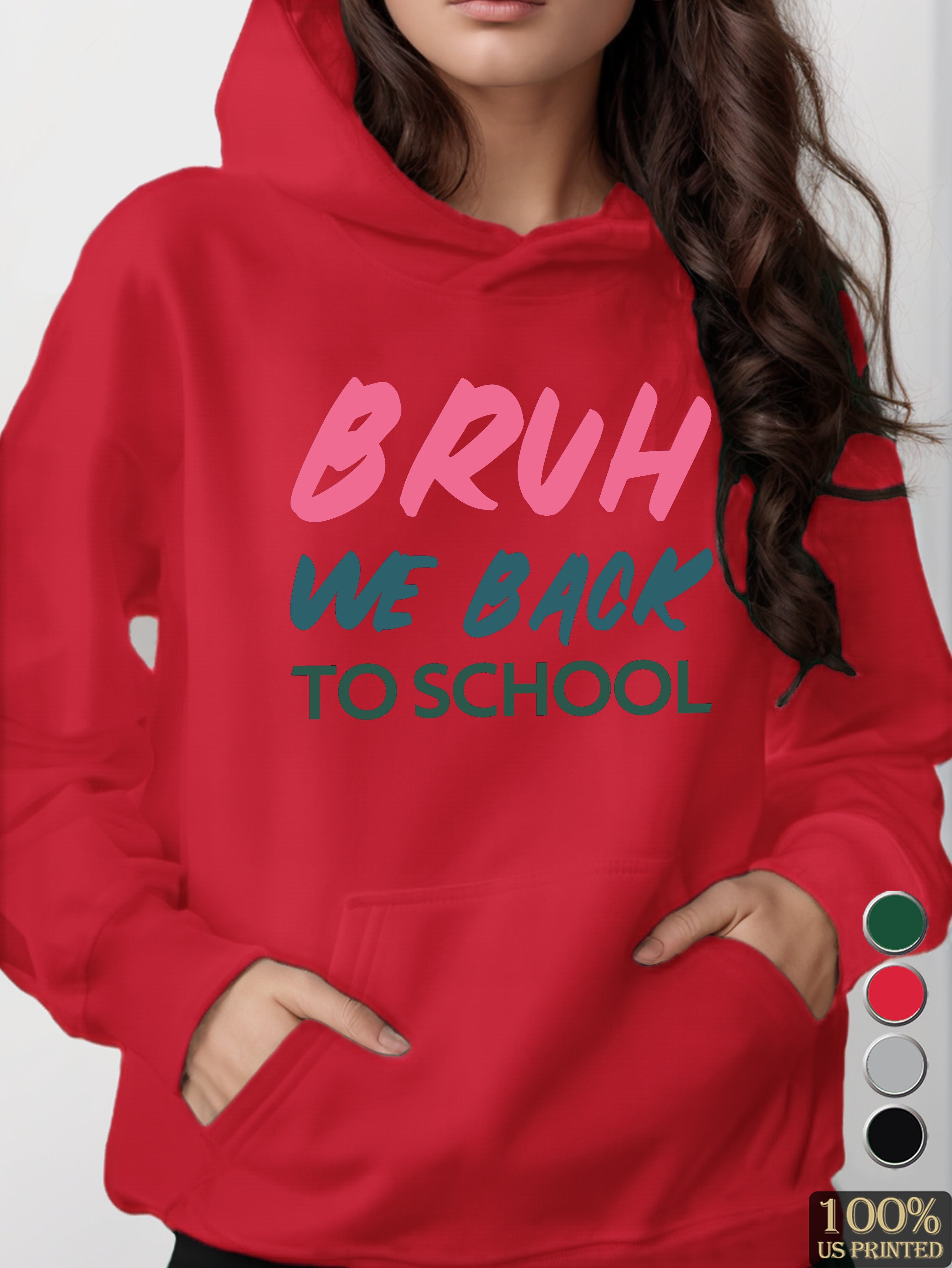 graphic women's hooded sweatshirt