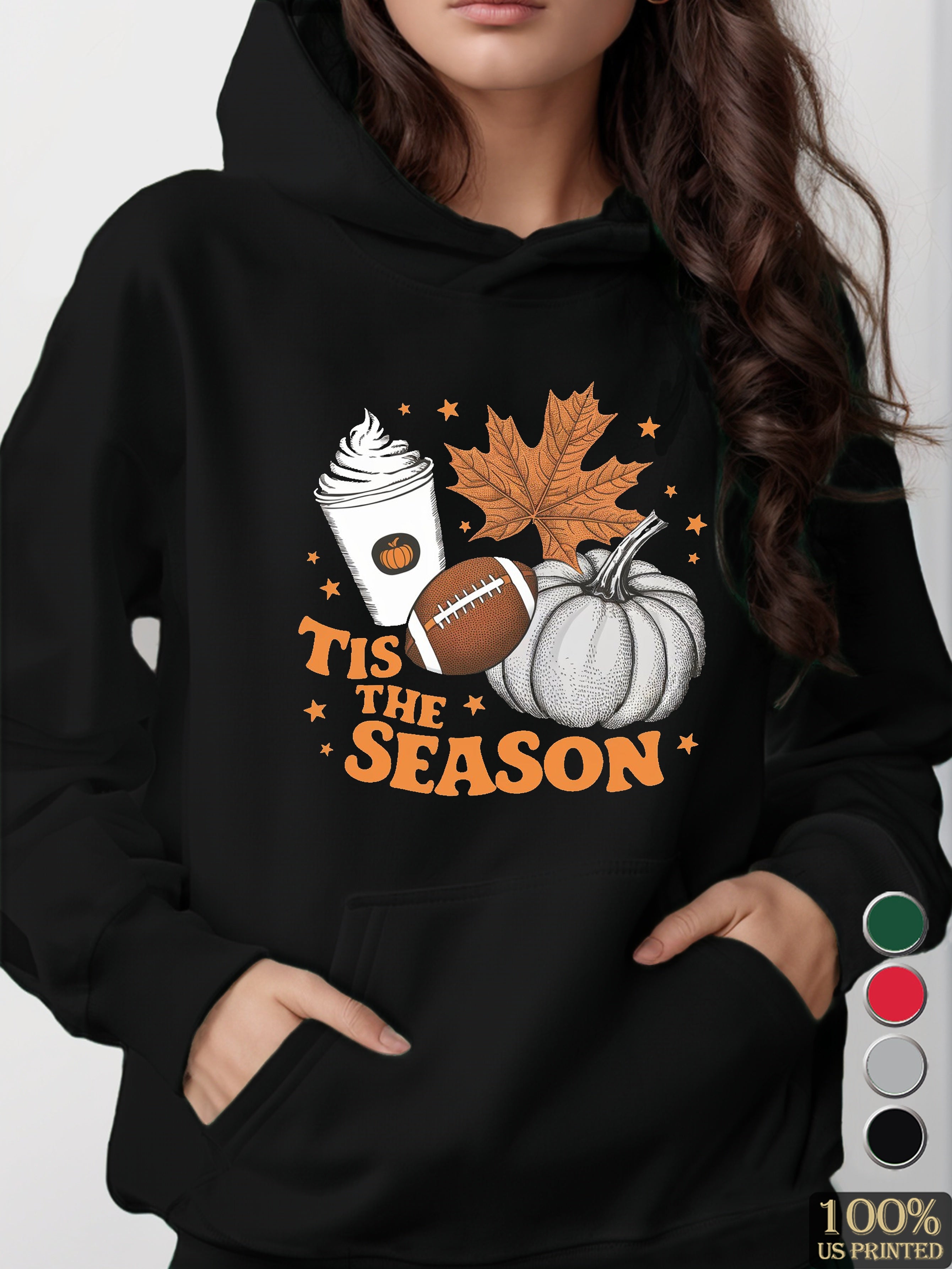 TIS THE SEASON women's hooded sweatshirt