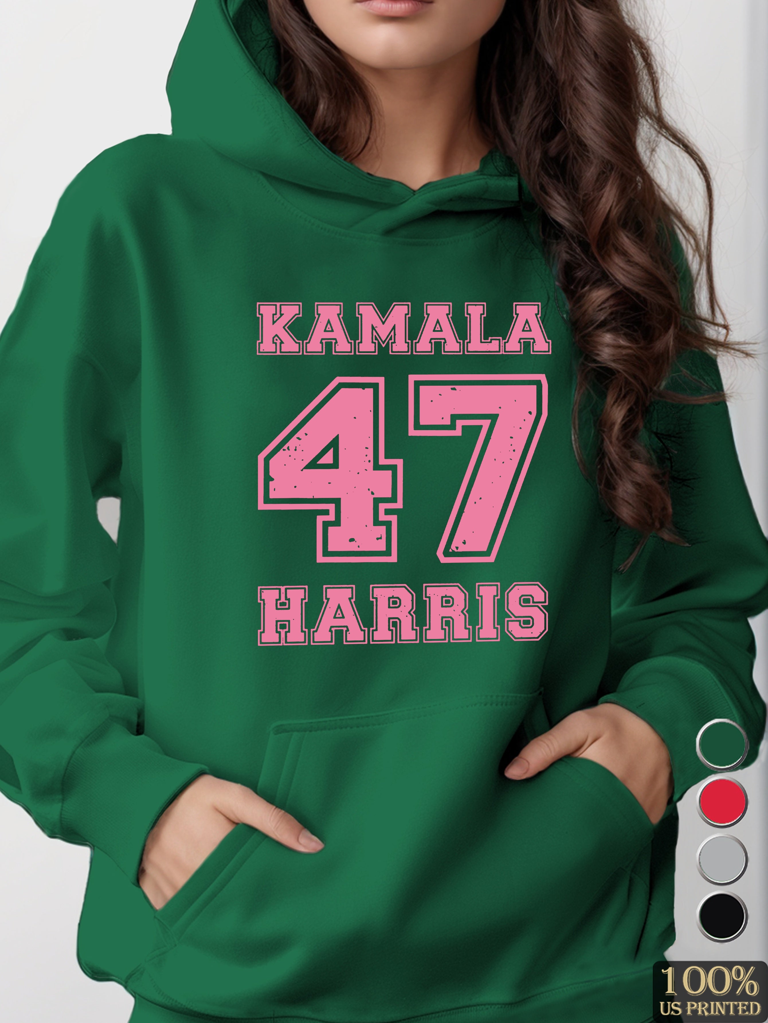 KAMALA 47 HARRIS women's hooded sweatshirt