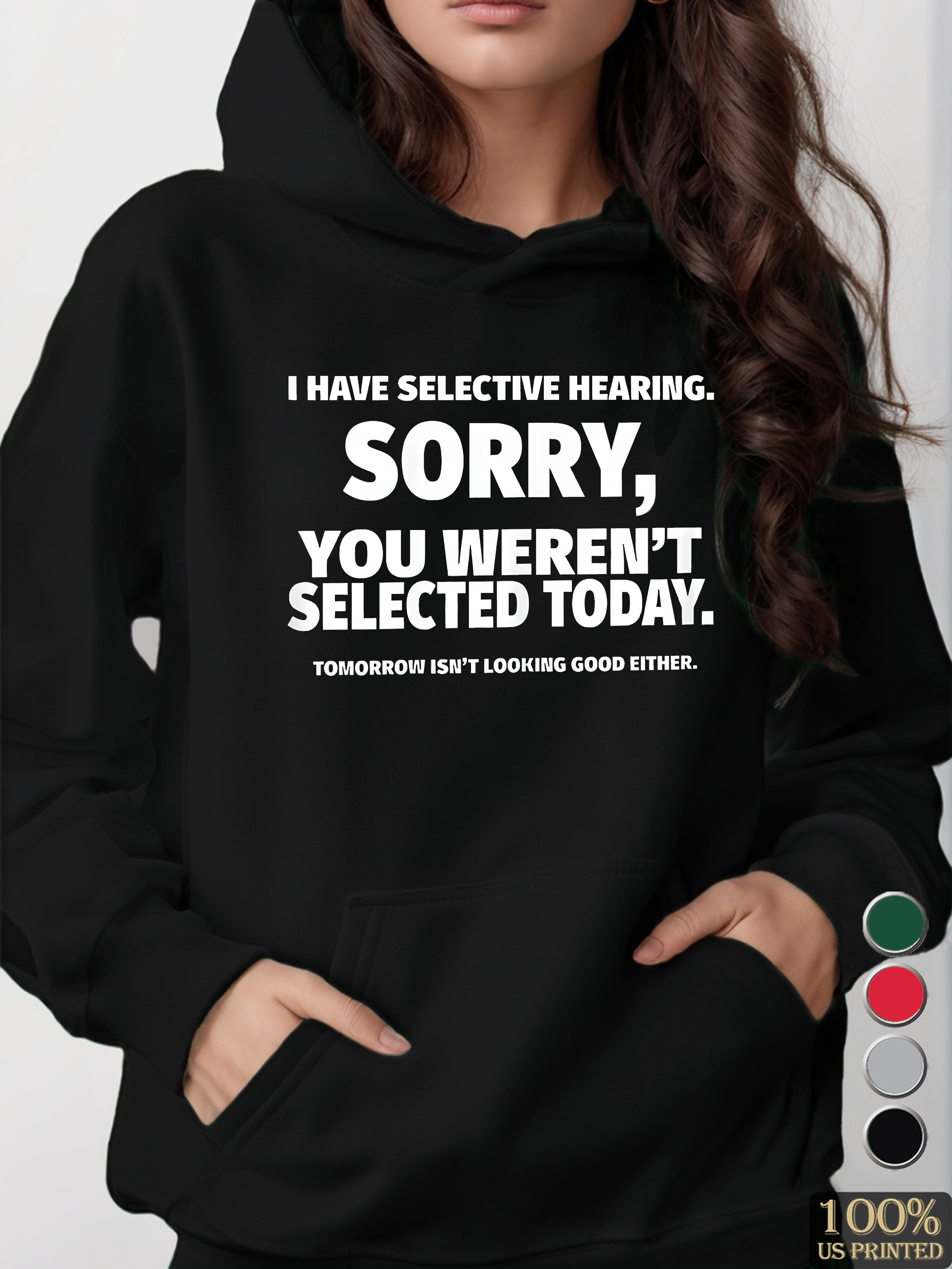 graphic women's hooded sweatshirt