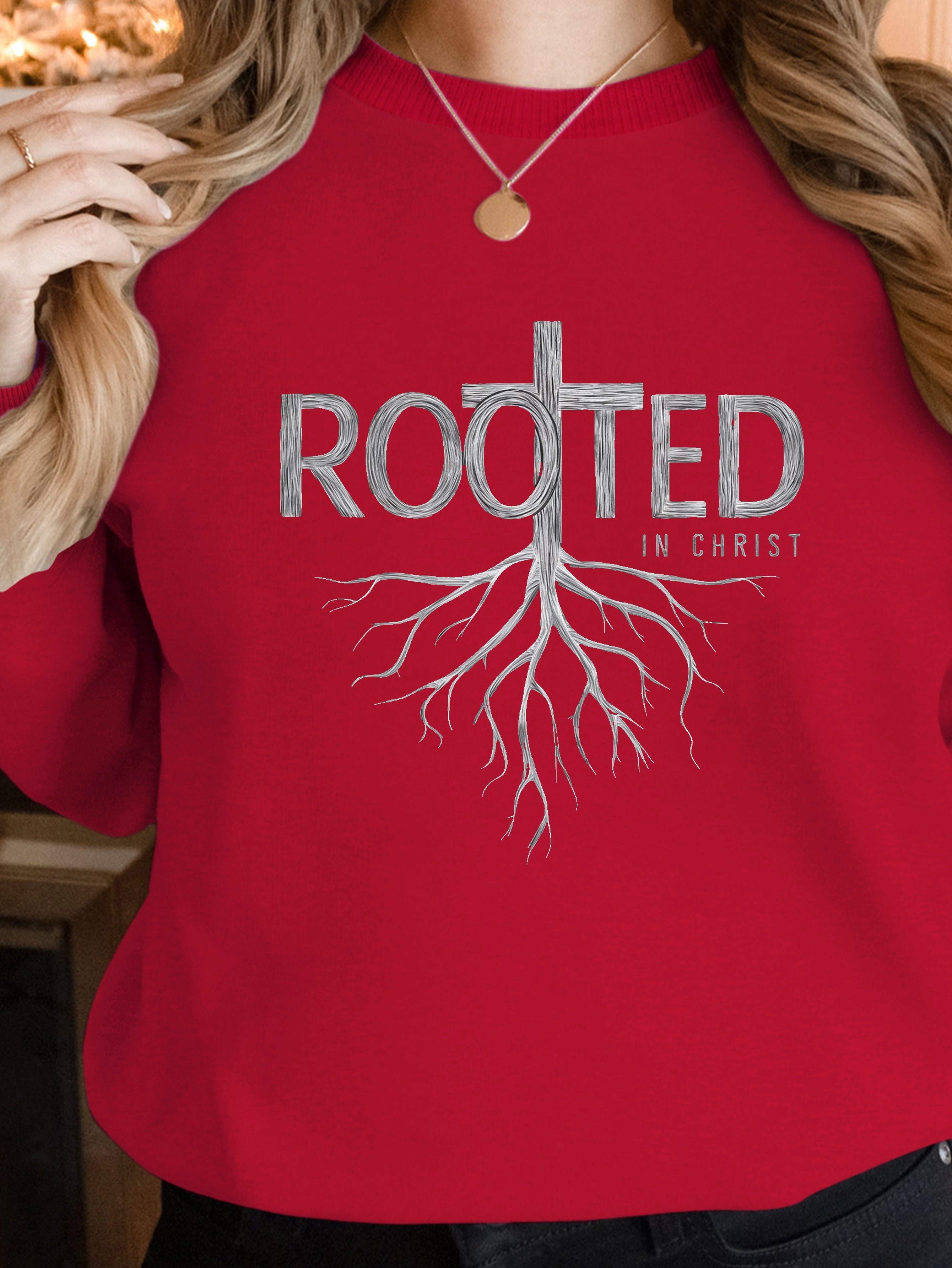 ROOTED illustration women's sweatshirts