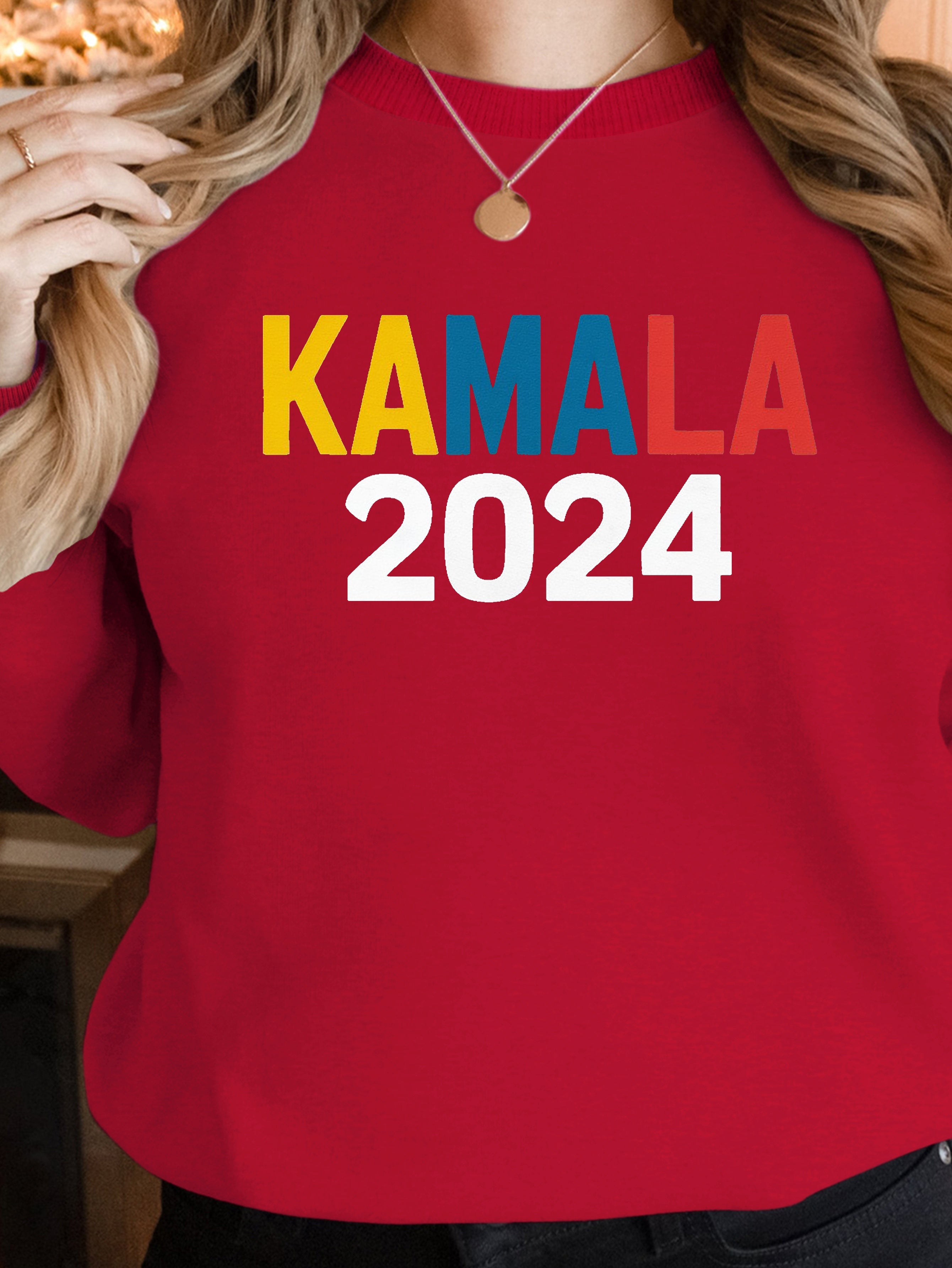 KAMALA 2024 illustration women's sweatshirts