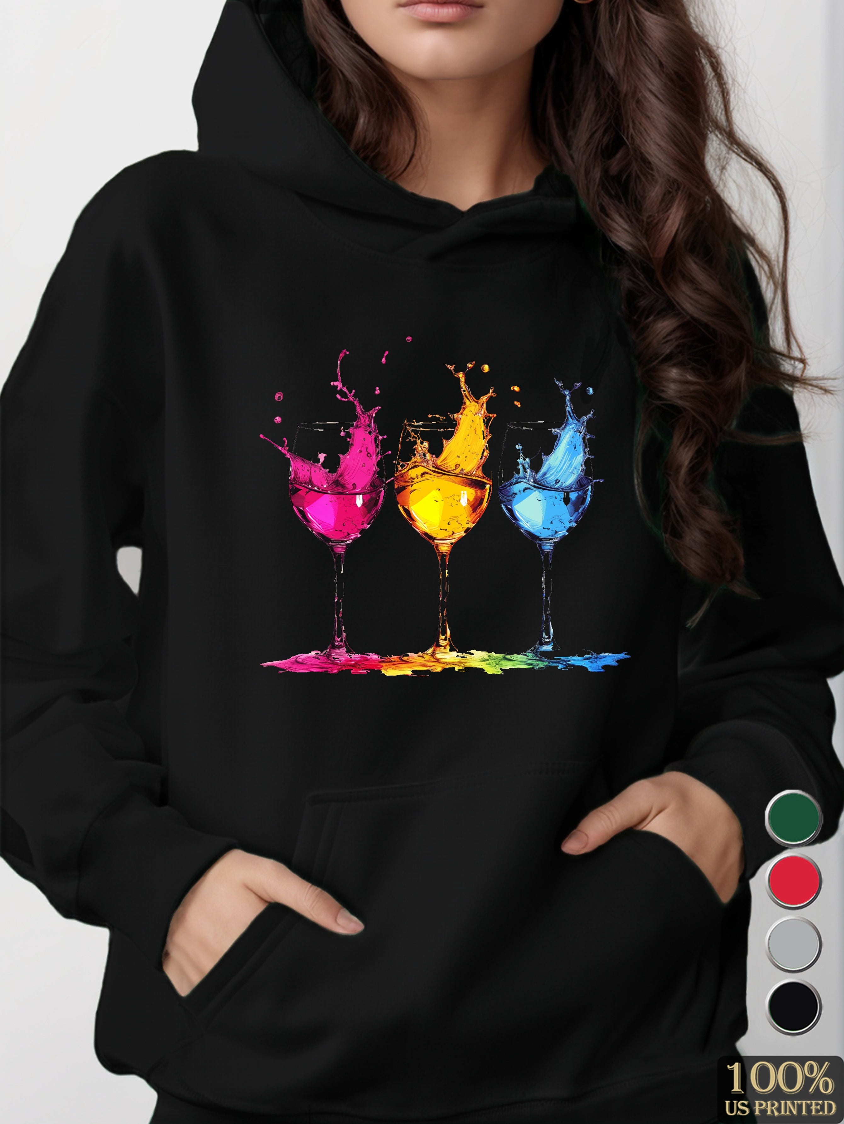 graphic women's hooded sweatshirt