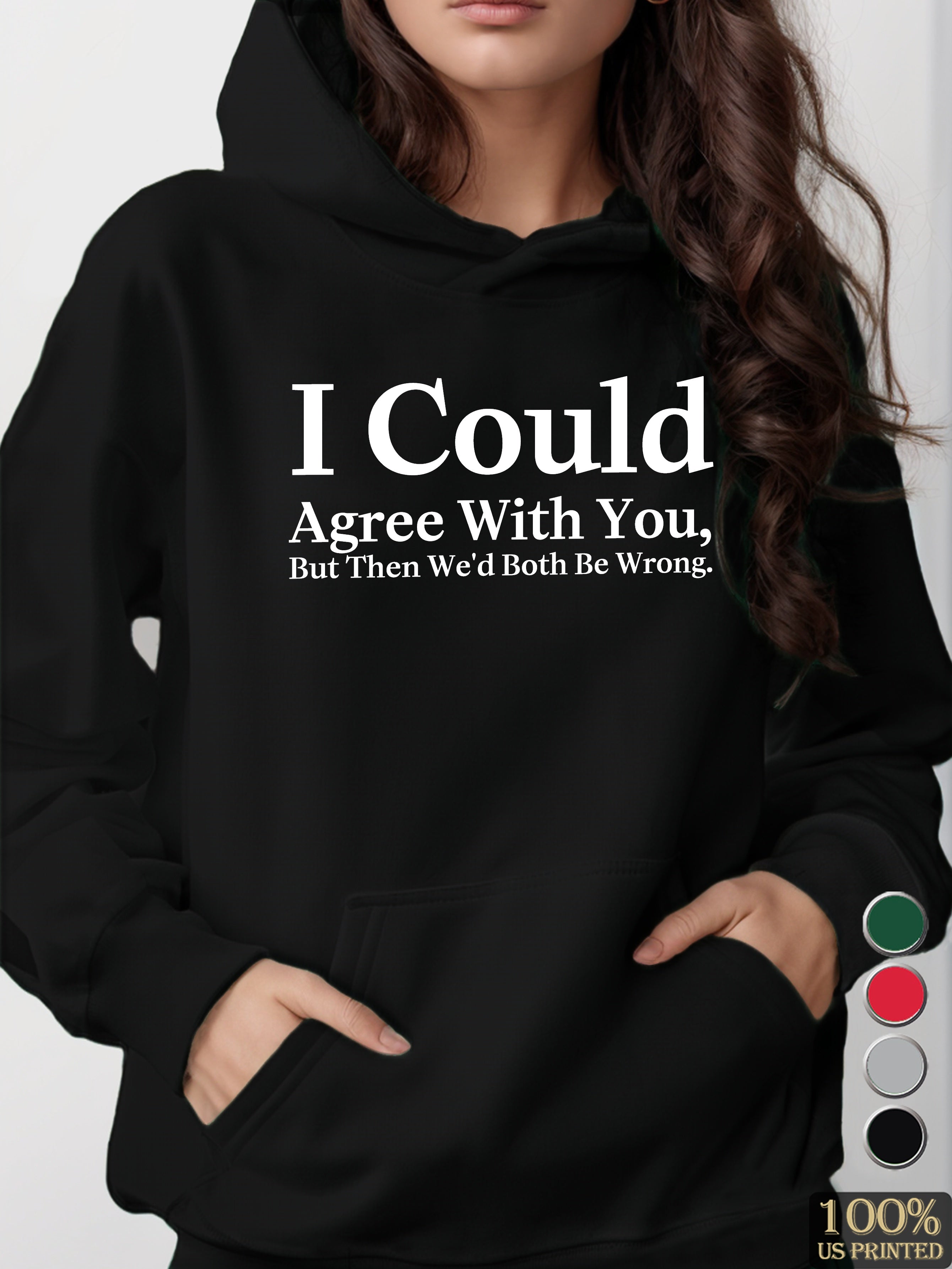 graphic women's hooded sweatshirt