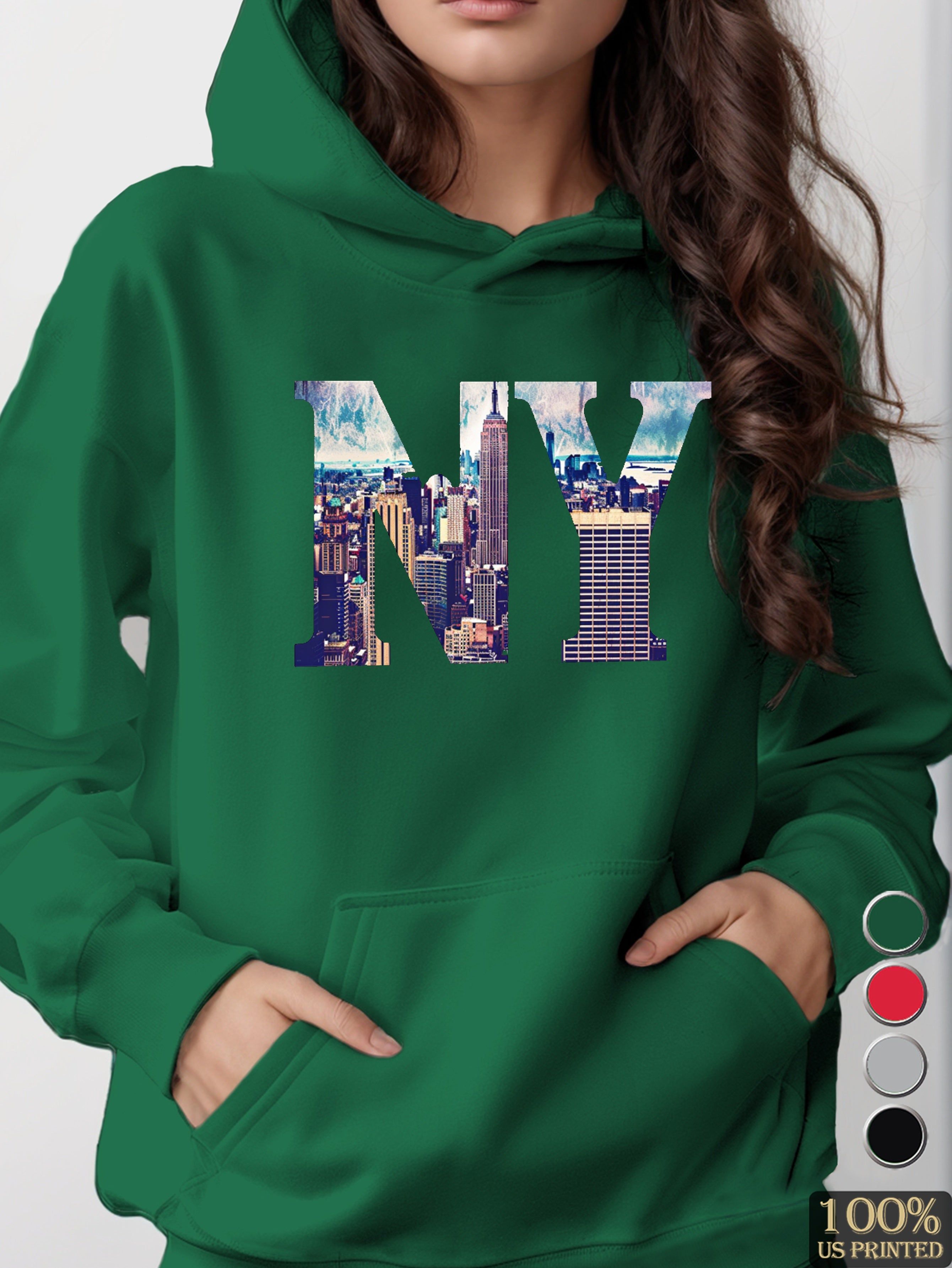 New York women's hooded sweatshirt