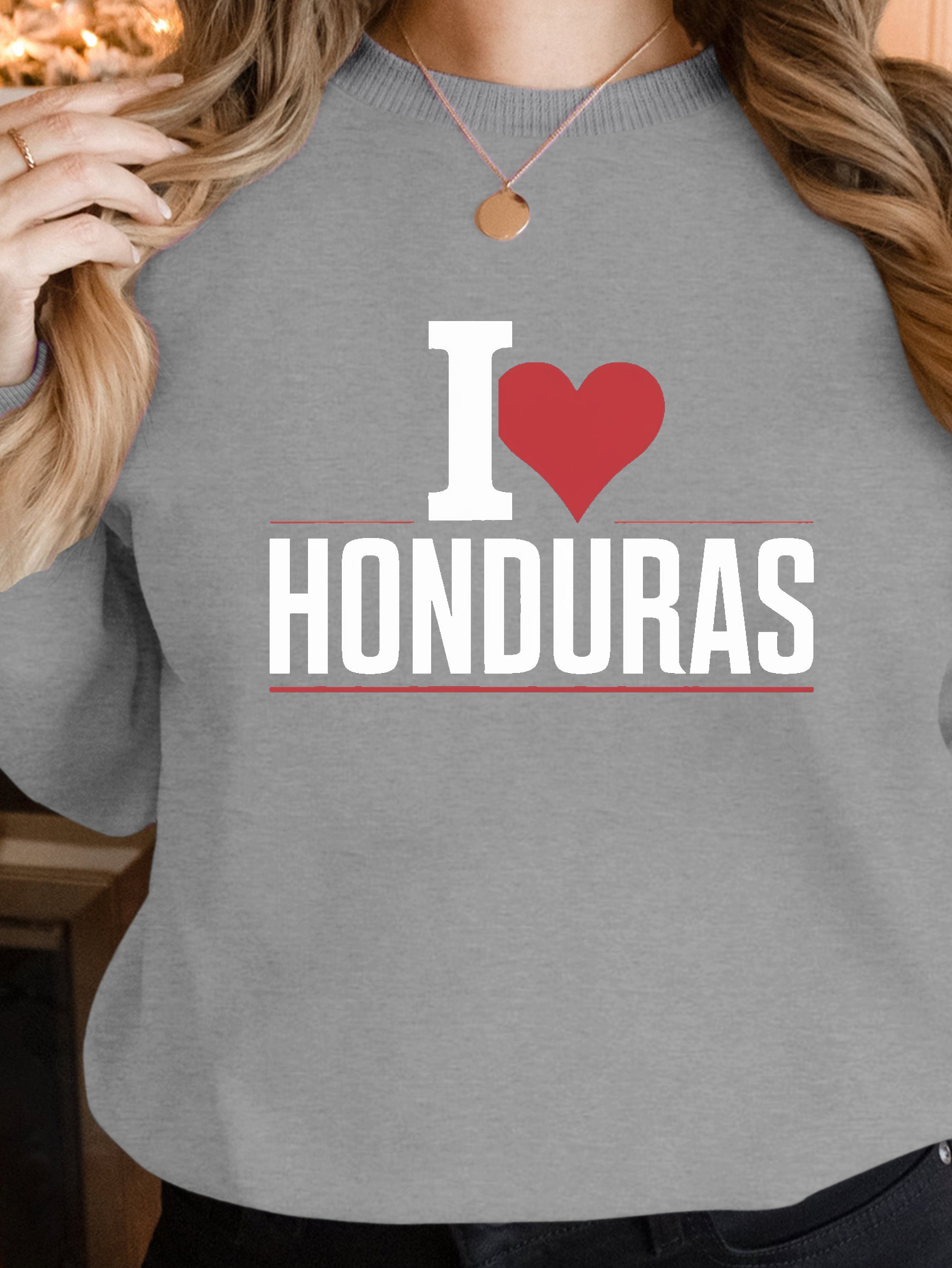 I heart HONDURAS women's sweatshirts