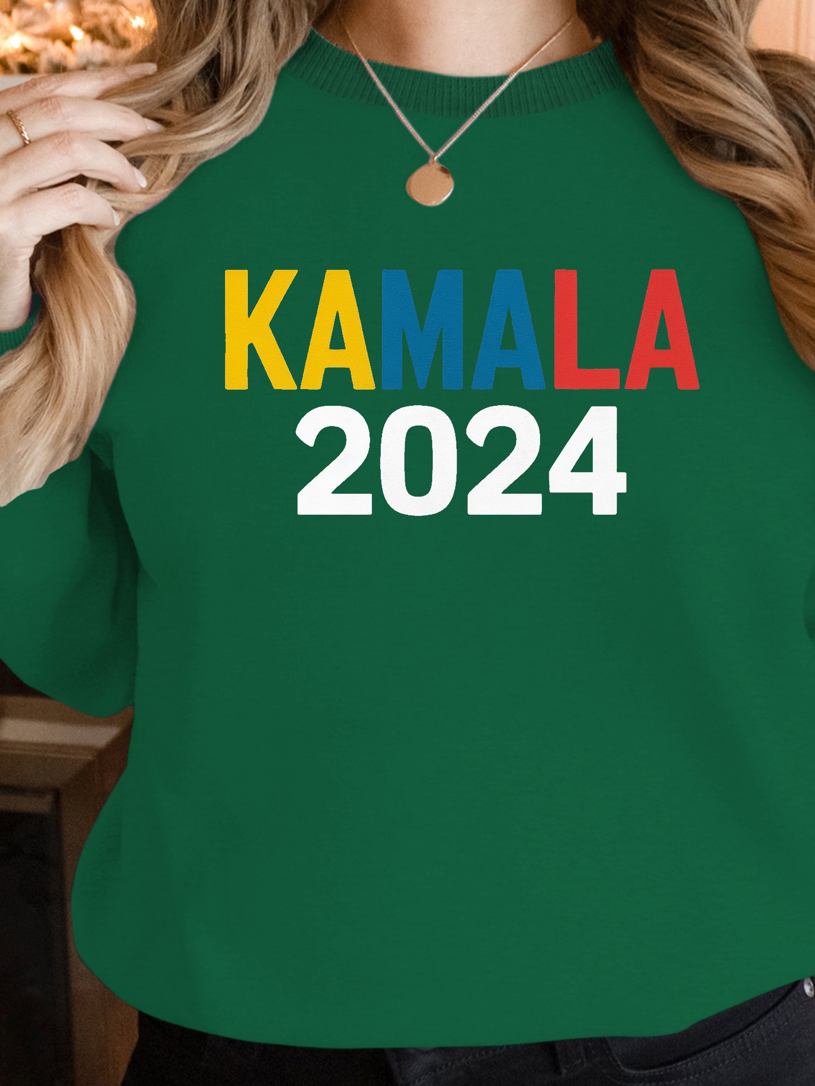 KAMALA 2024 illustration women's sweatshirts