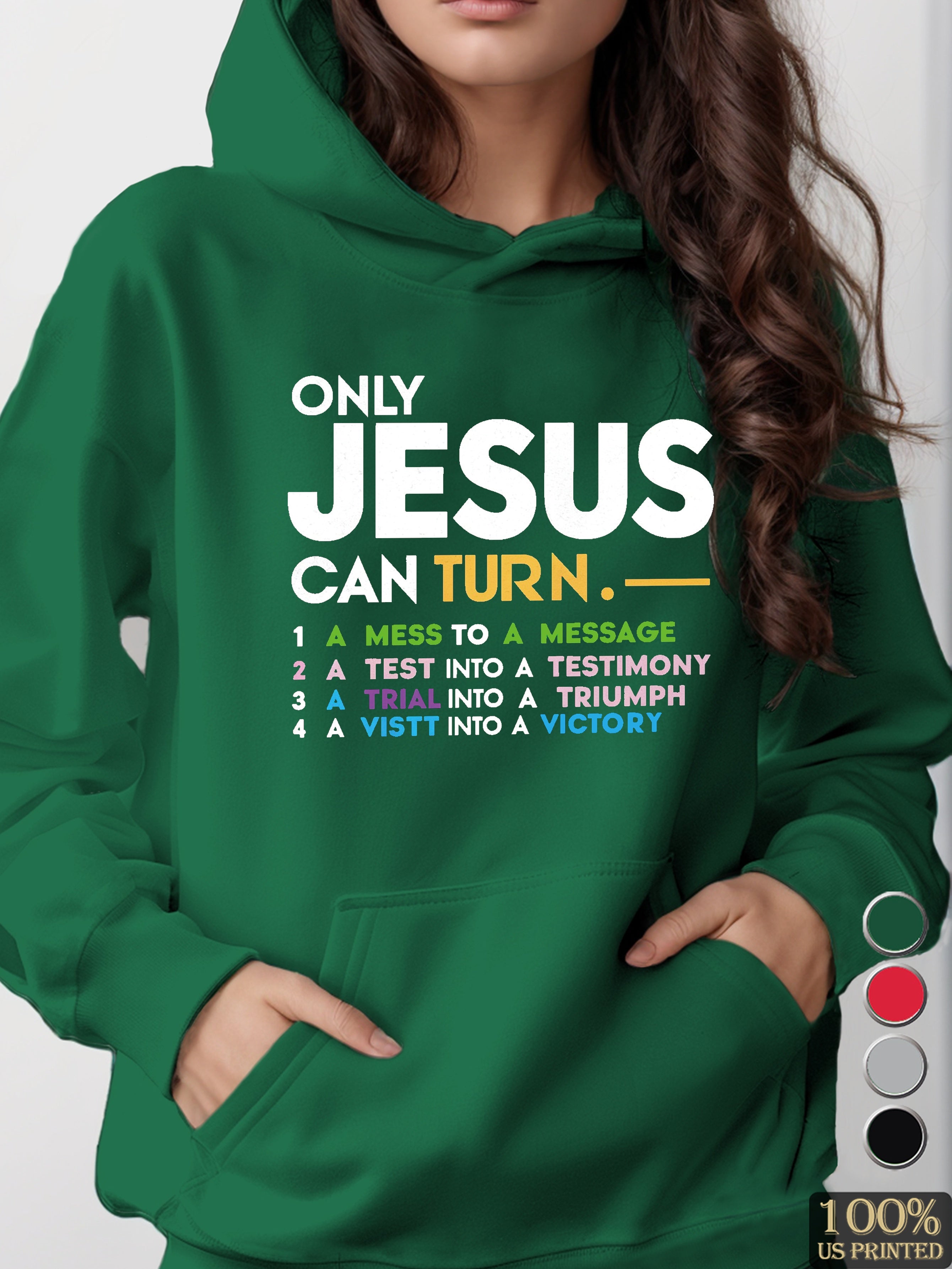 ONLY JESUS women's hooded sweatshirt