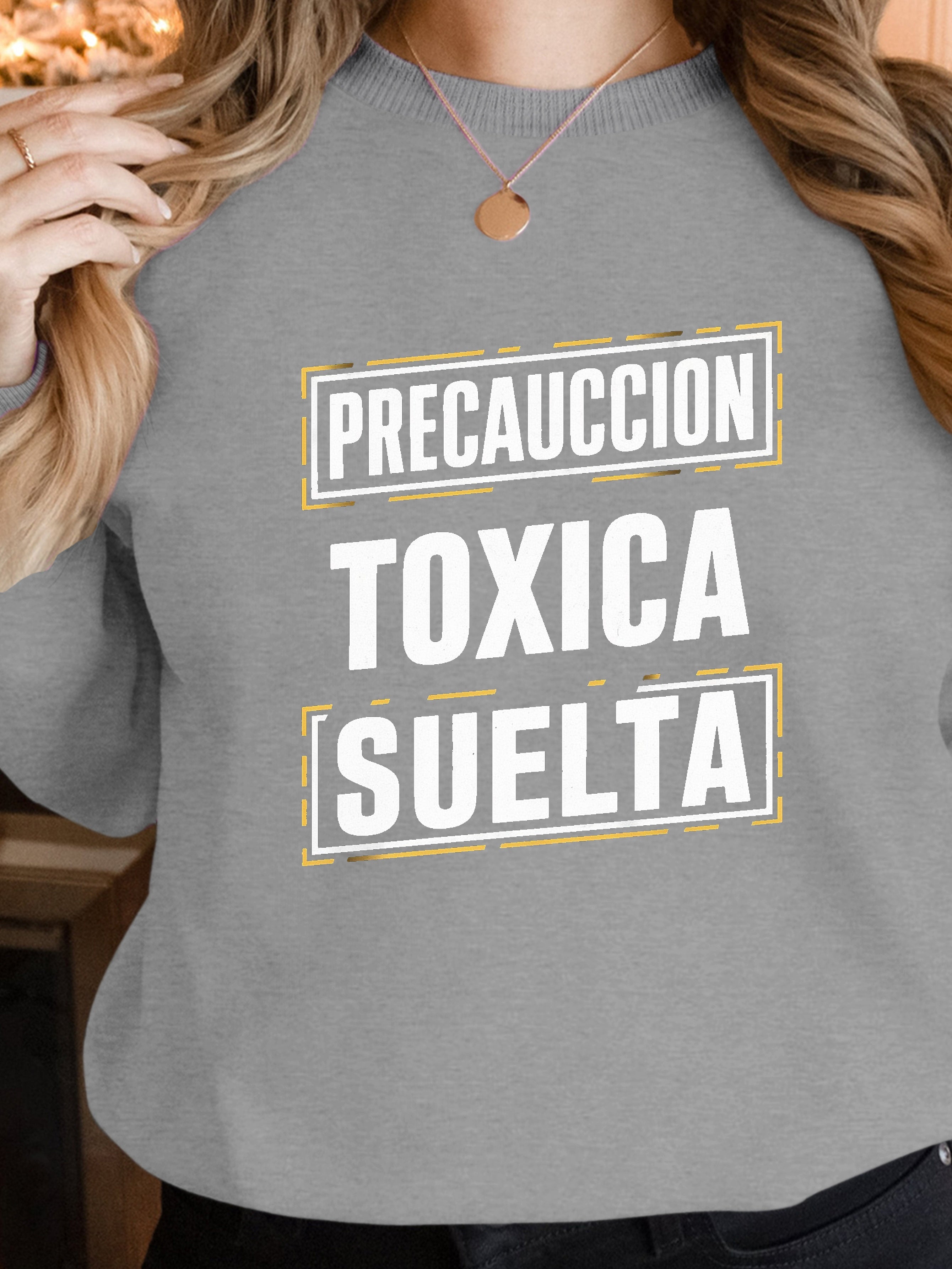 LOOSE TOXIC CAUTION women's sweatshirts