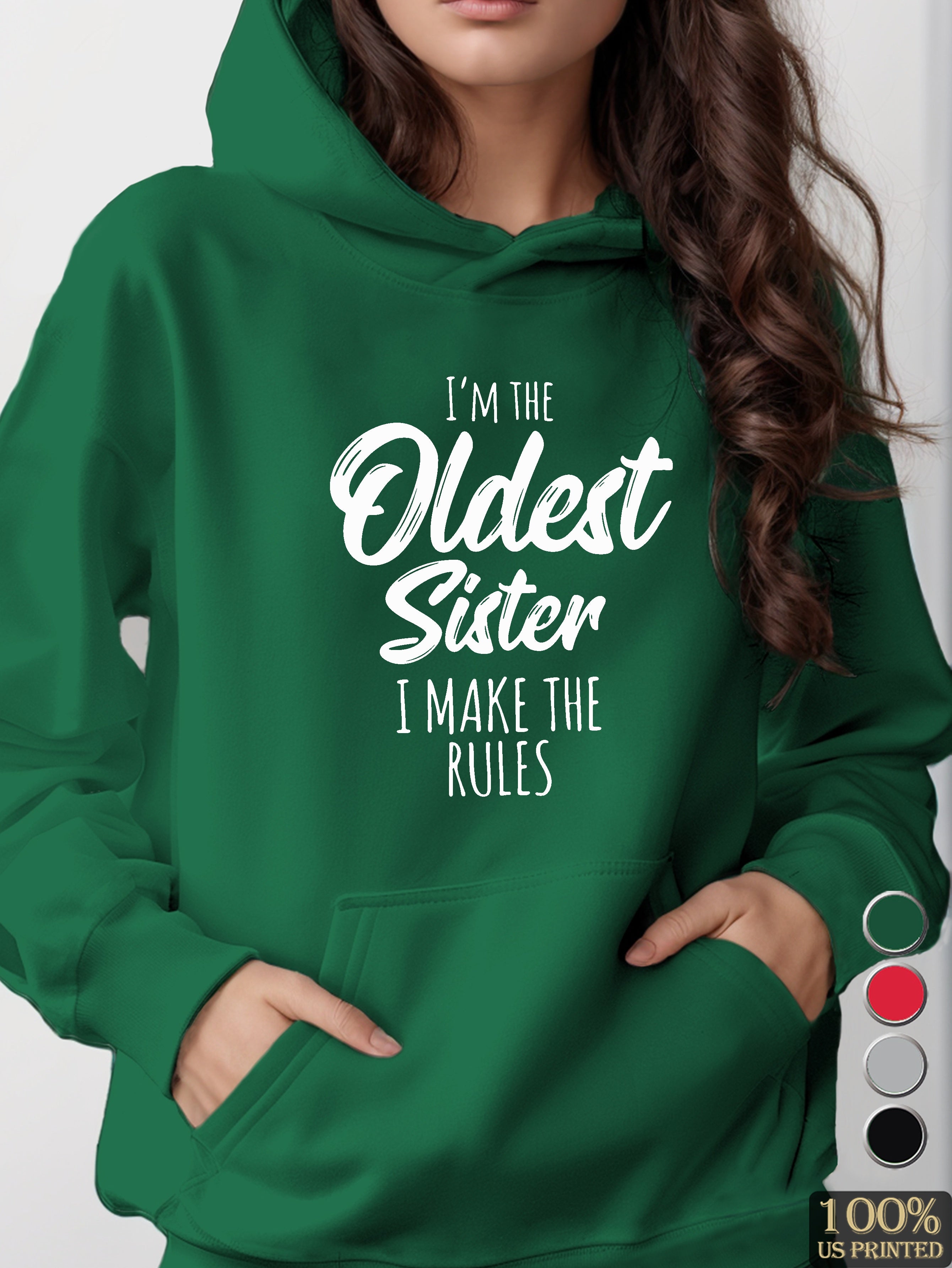 Oldest Sister women's hooded sweatshirt