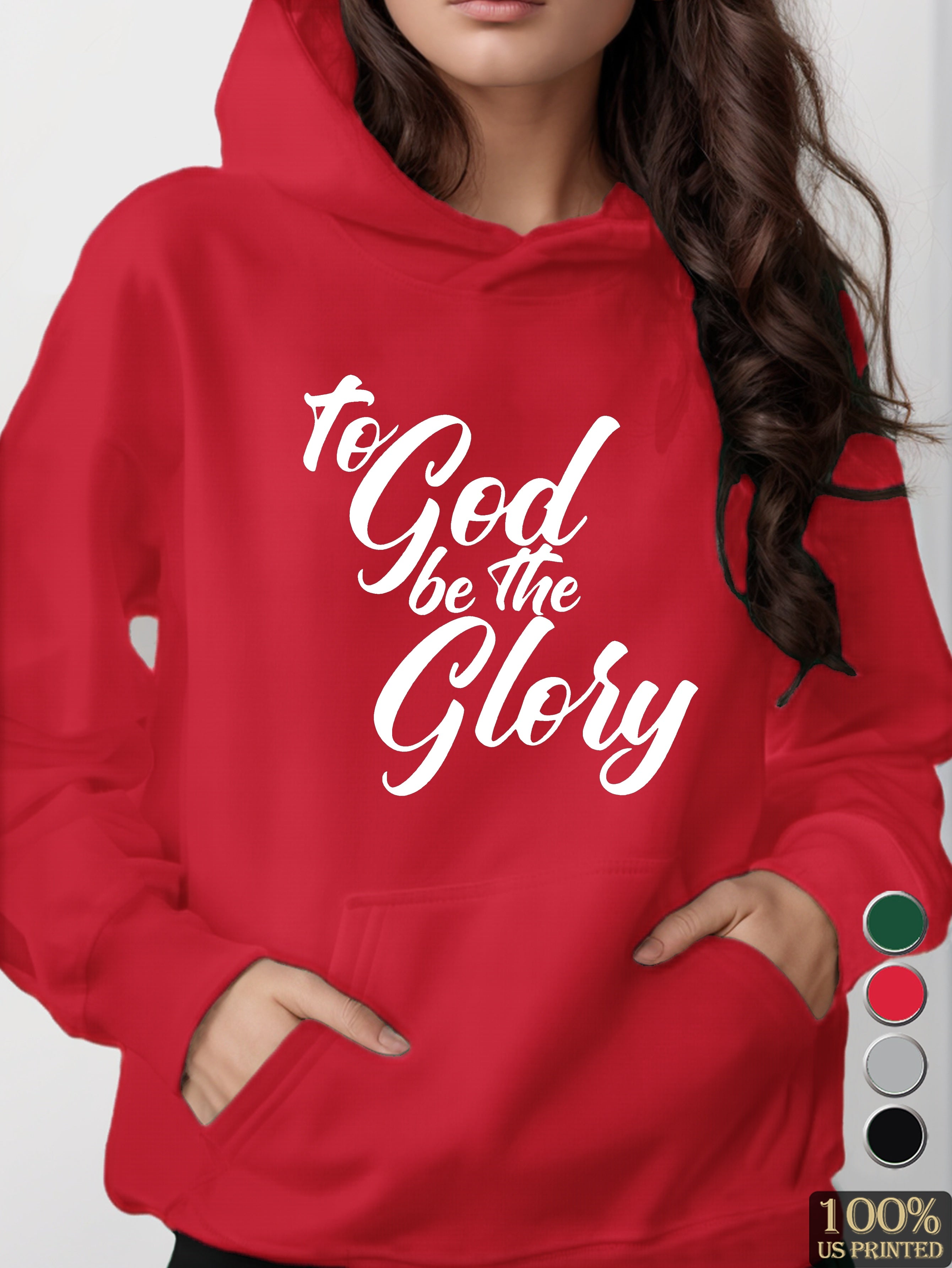 TO GOD women's hooded sweatshirt