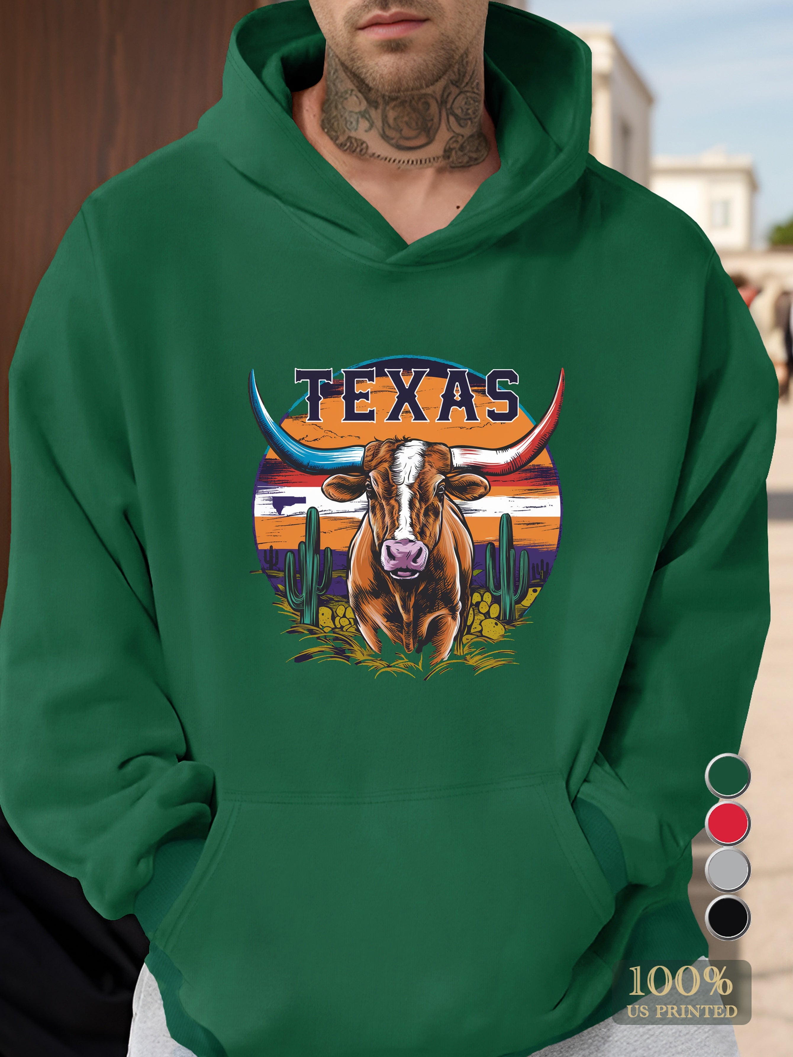 texas Men's hooded sweatshirt