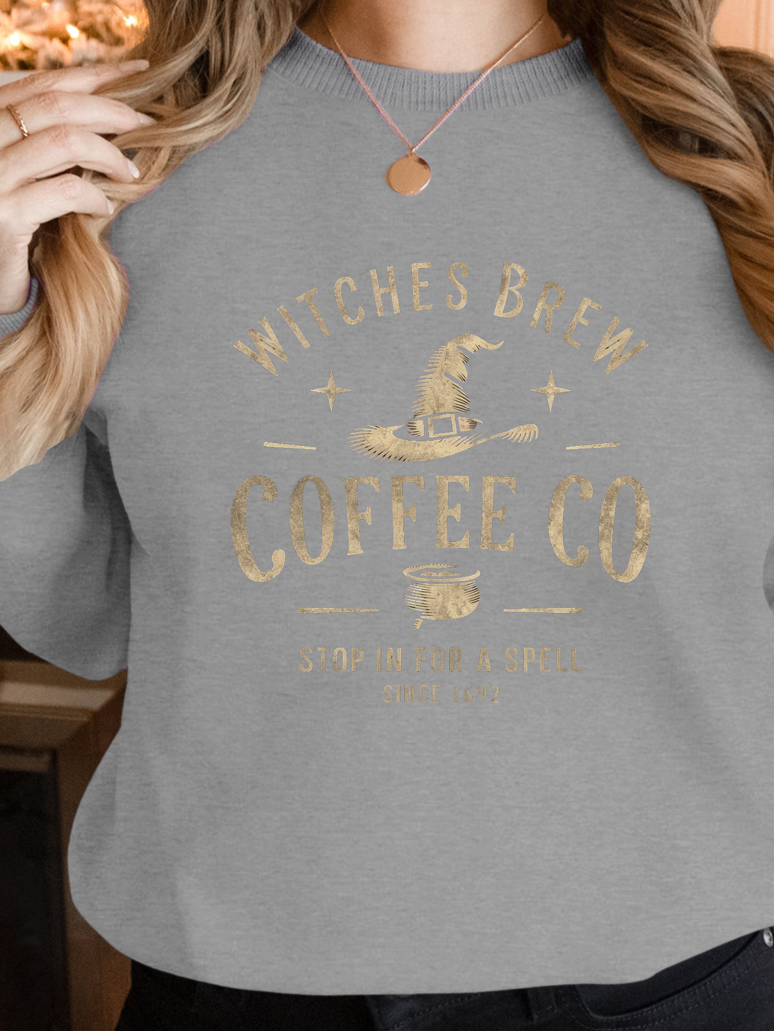 WITCHES BREW coffee shop women's sweatshirts