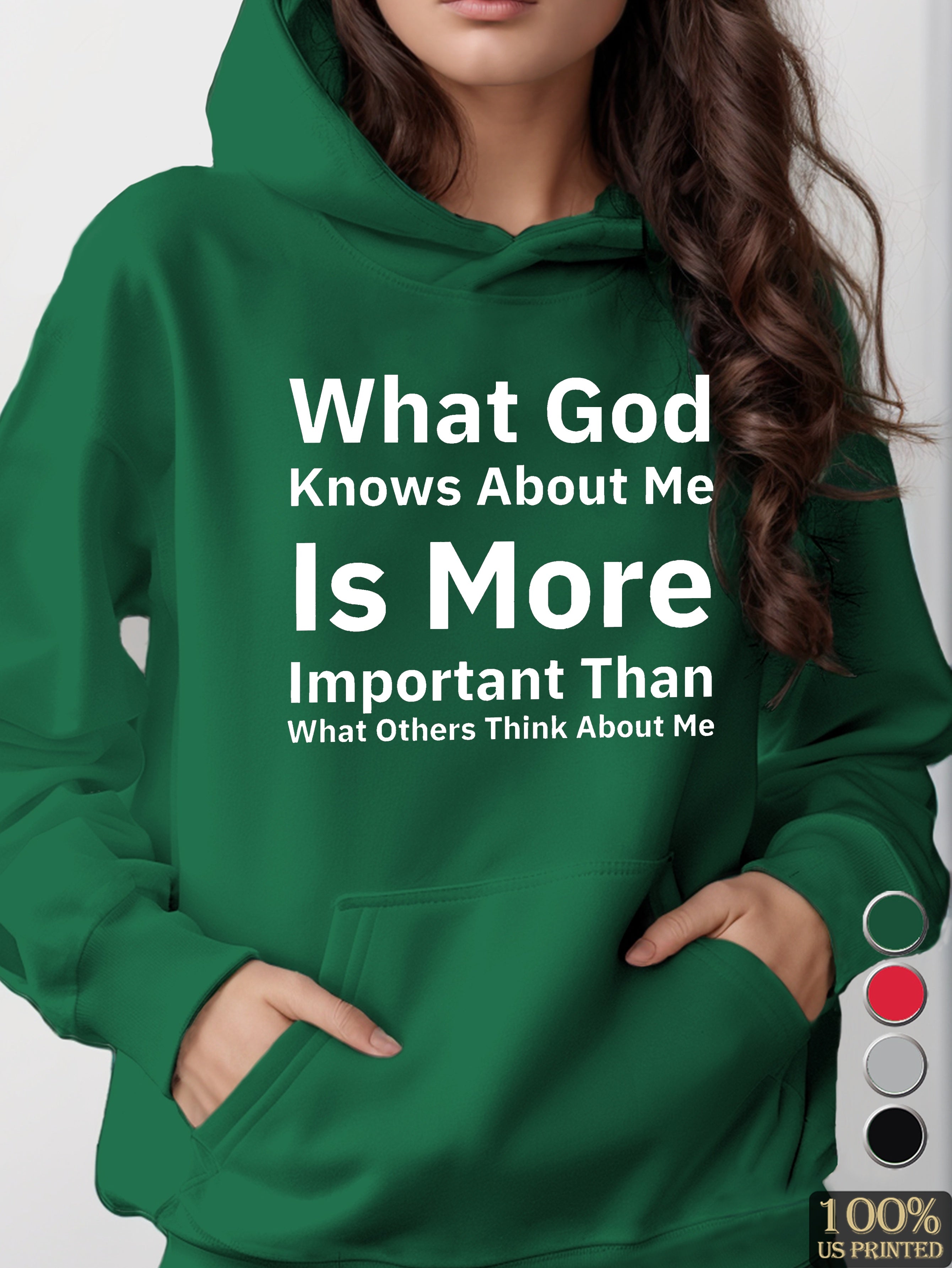 God Knows About Me women's hooded sweatshirt