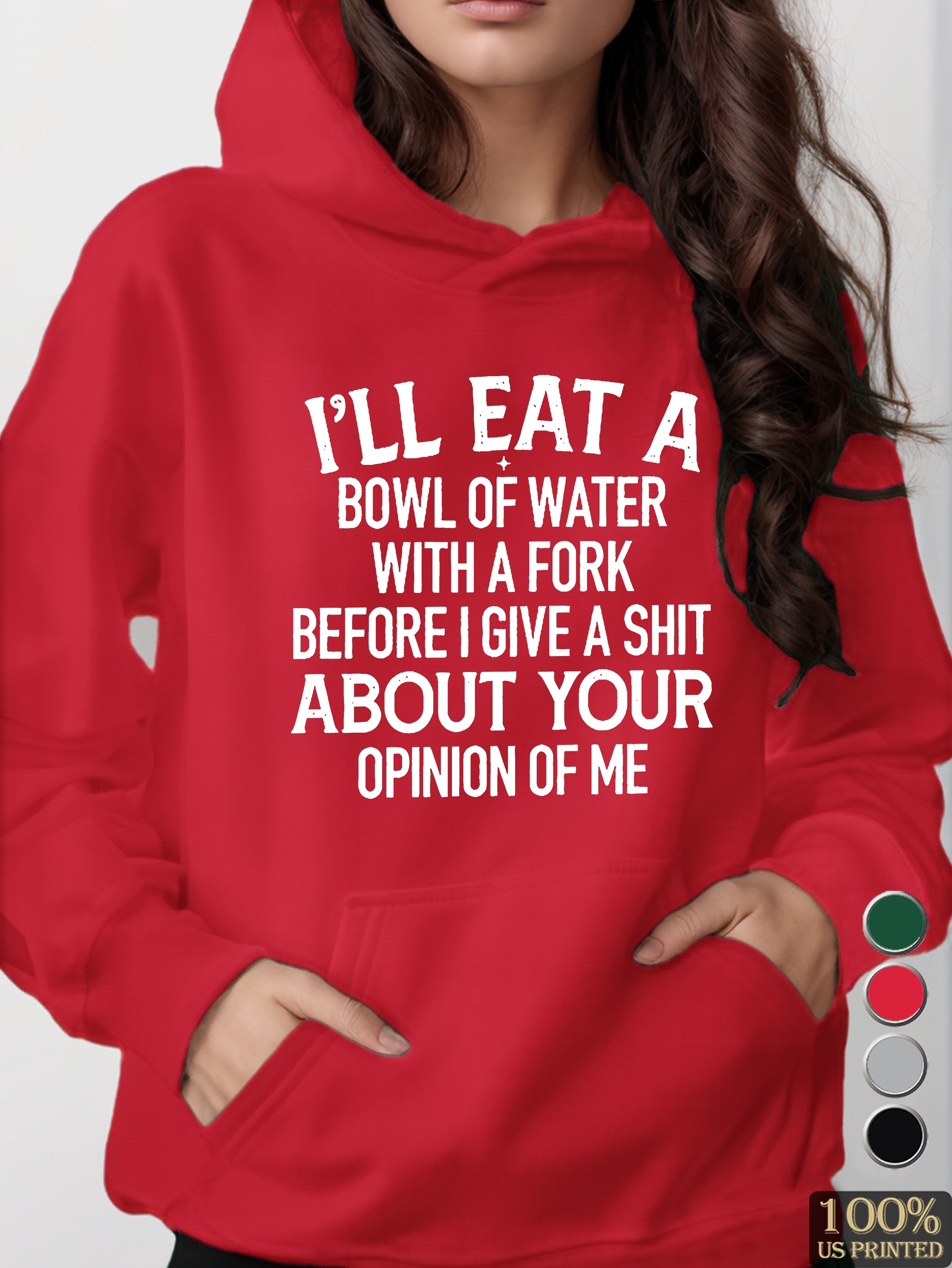 graphic women's hooded sweatshirt