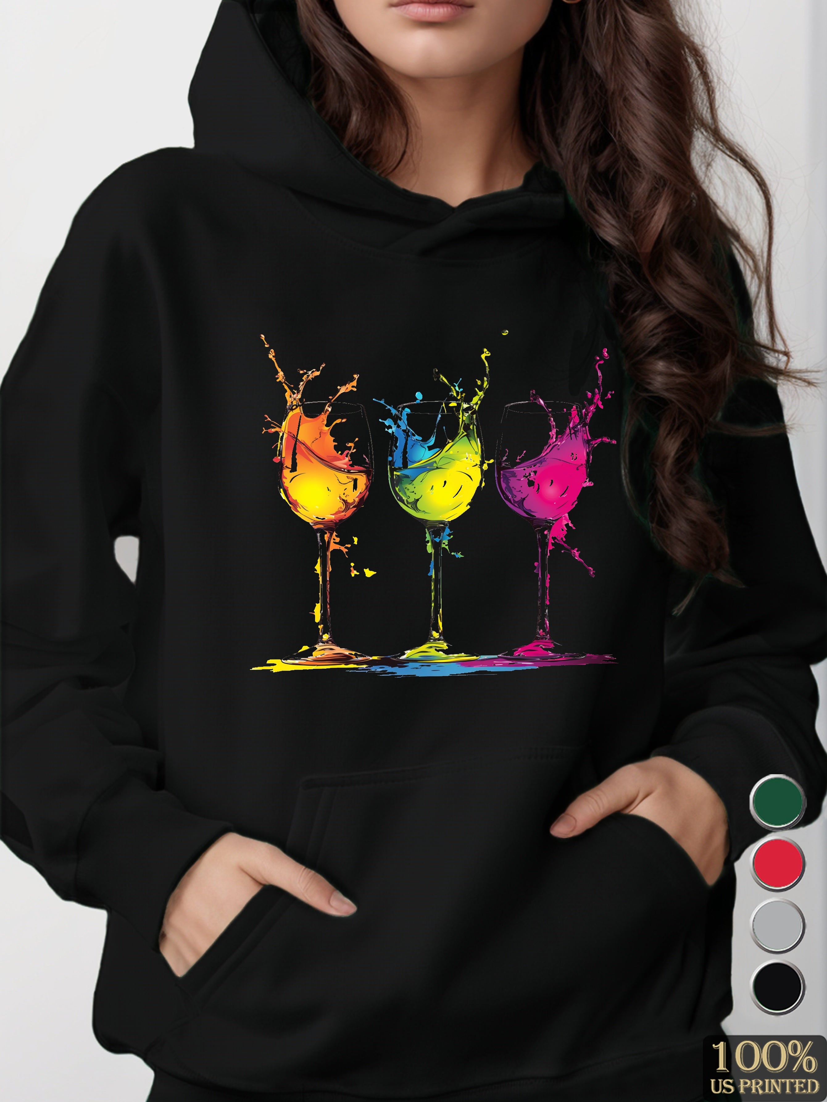 graphic women's hooded sweatshirt