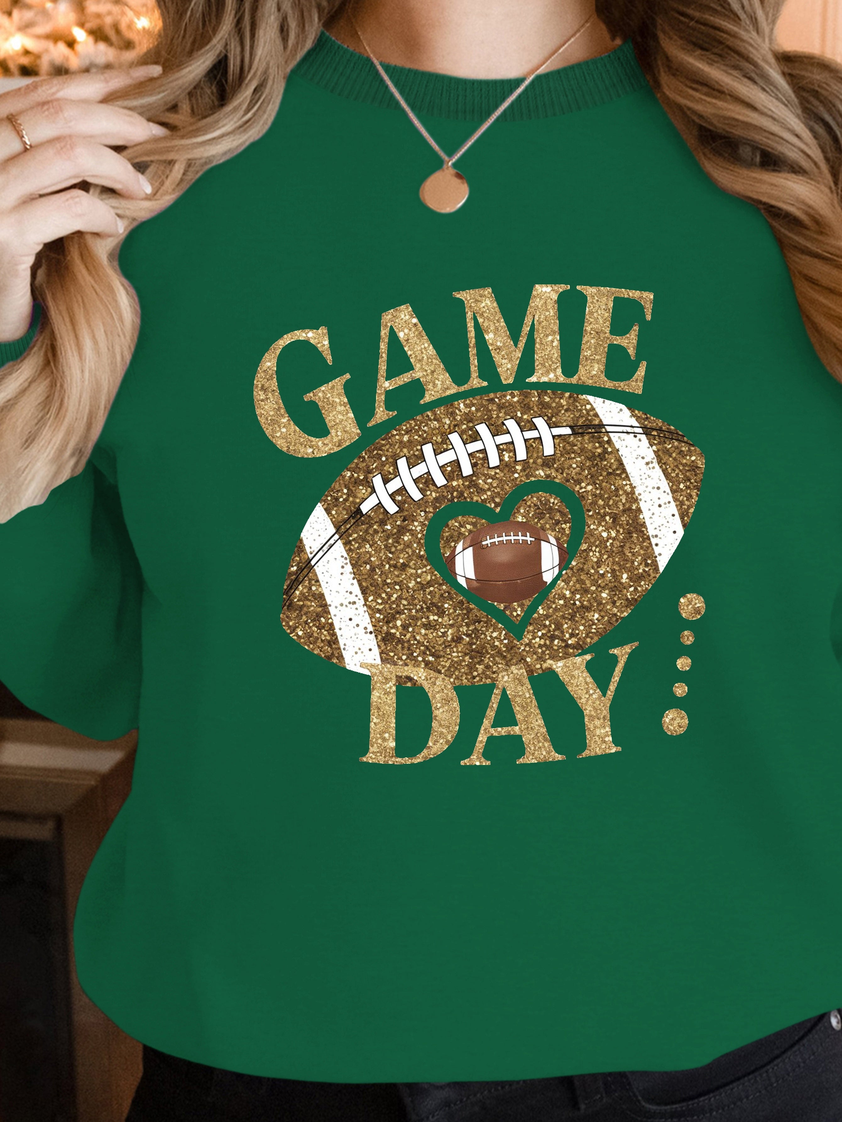 GAME DAY with football women's sweatshirts