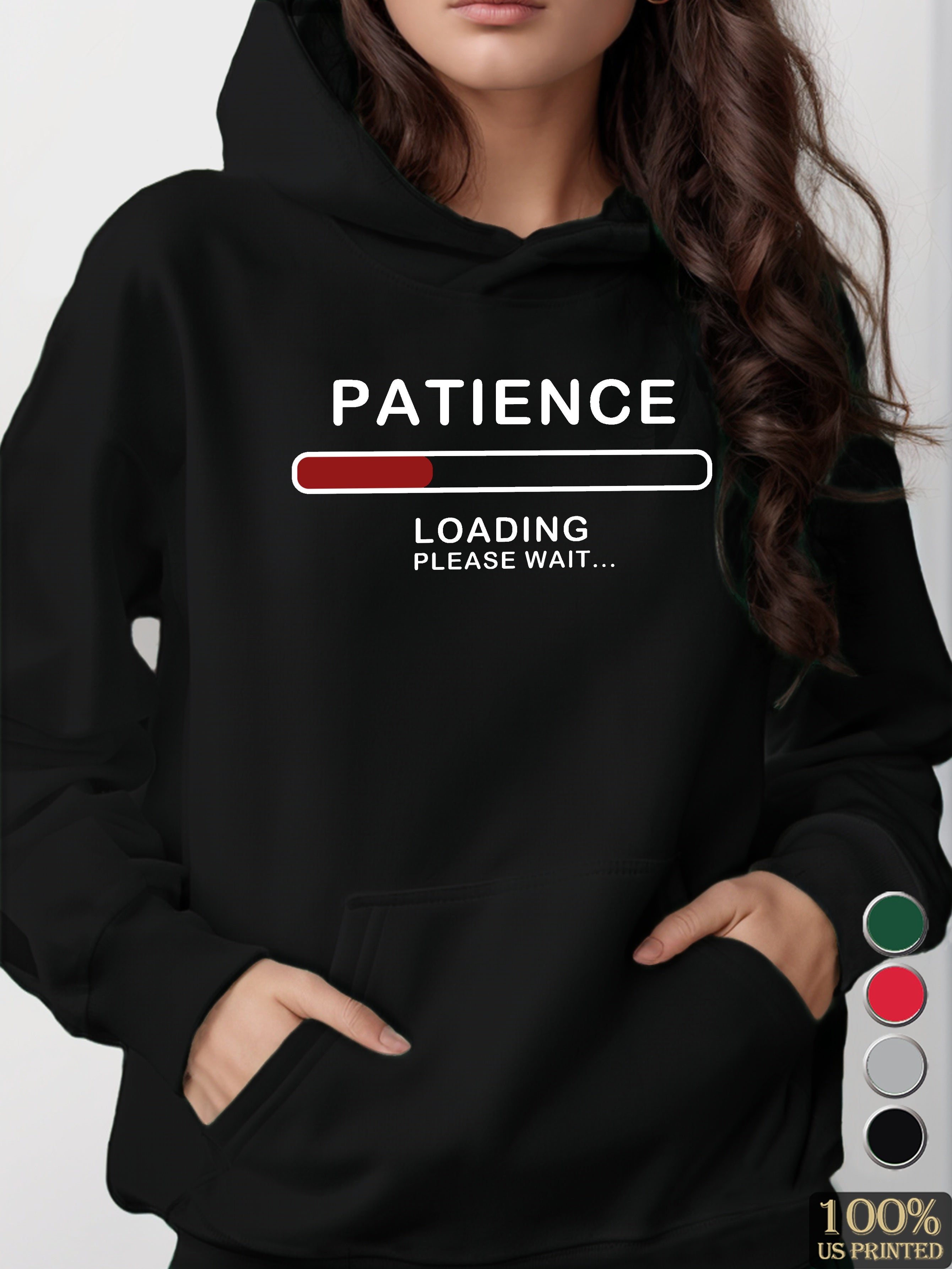 Loading women's hooded sweatshirt