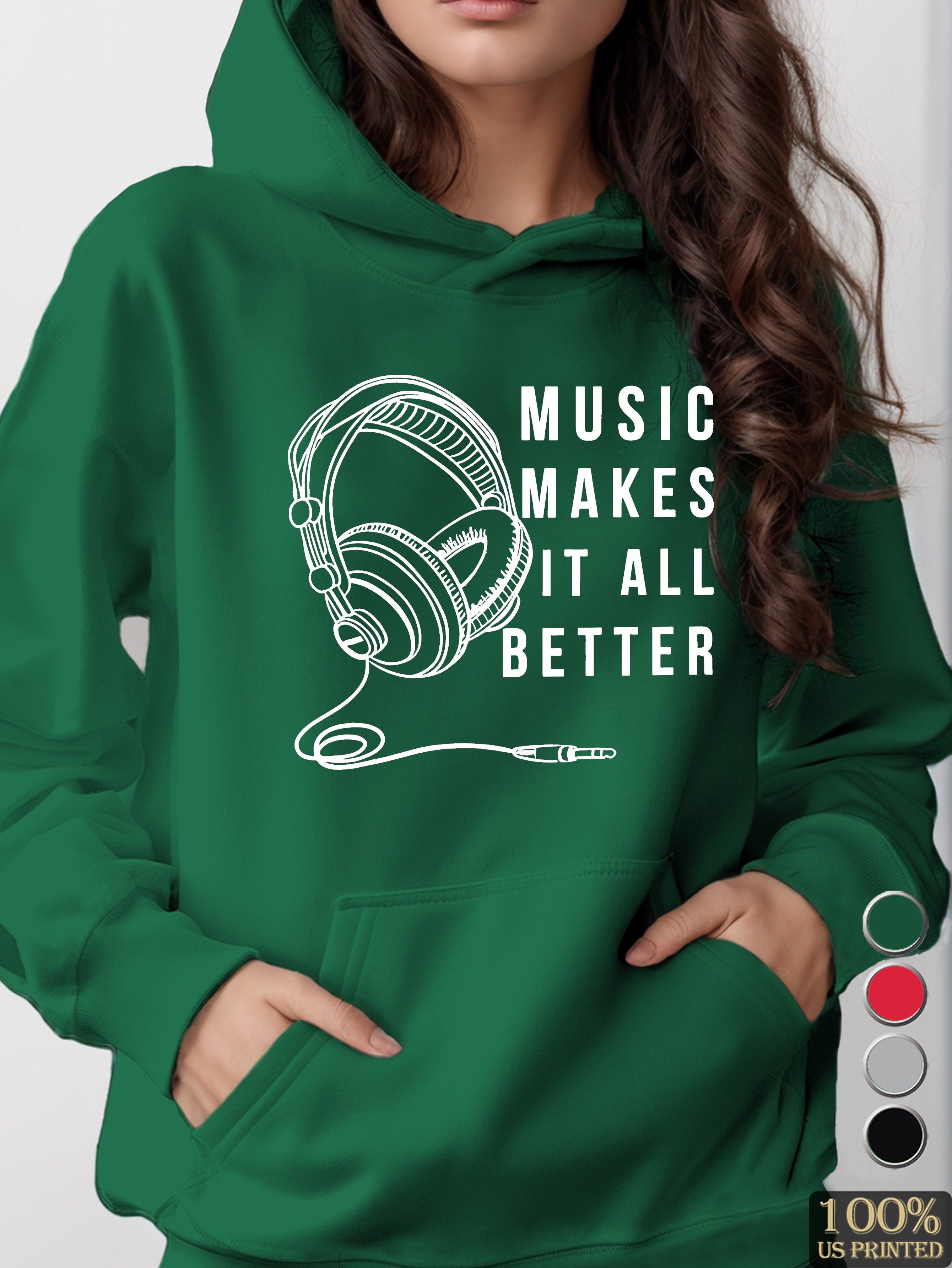 graphic women's hooded sweatshirt