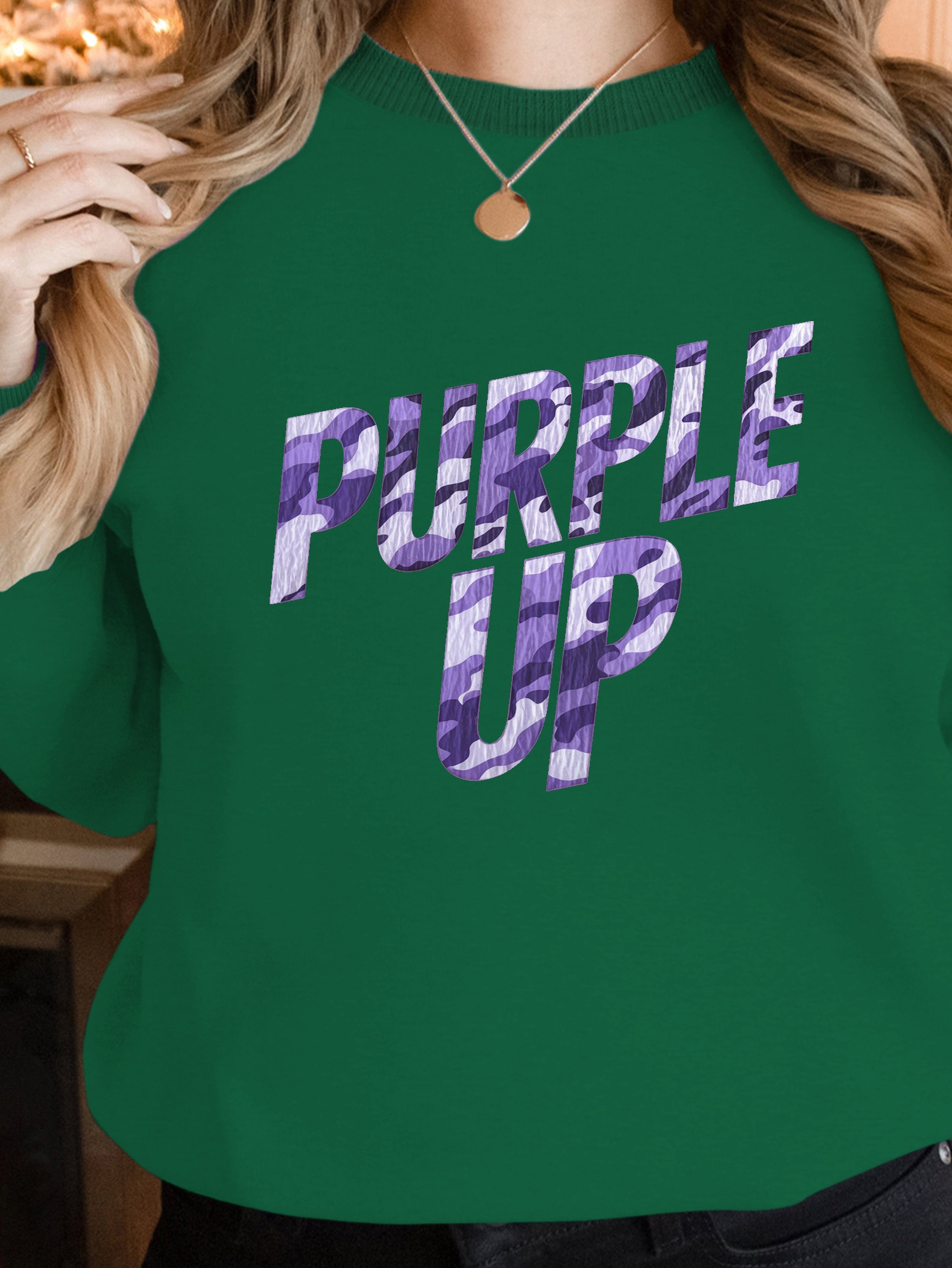 Purple Up women's sweatshirts