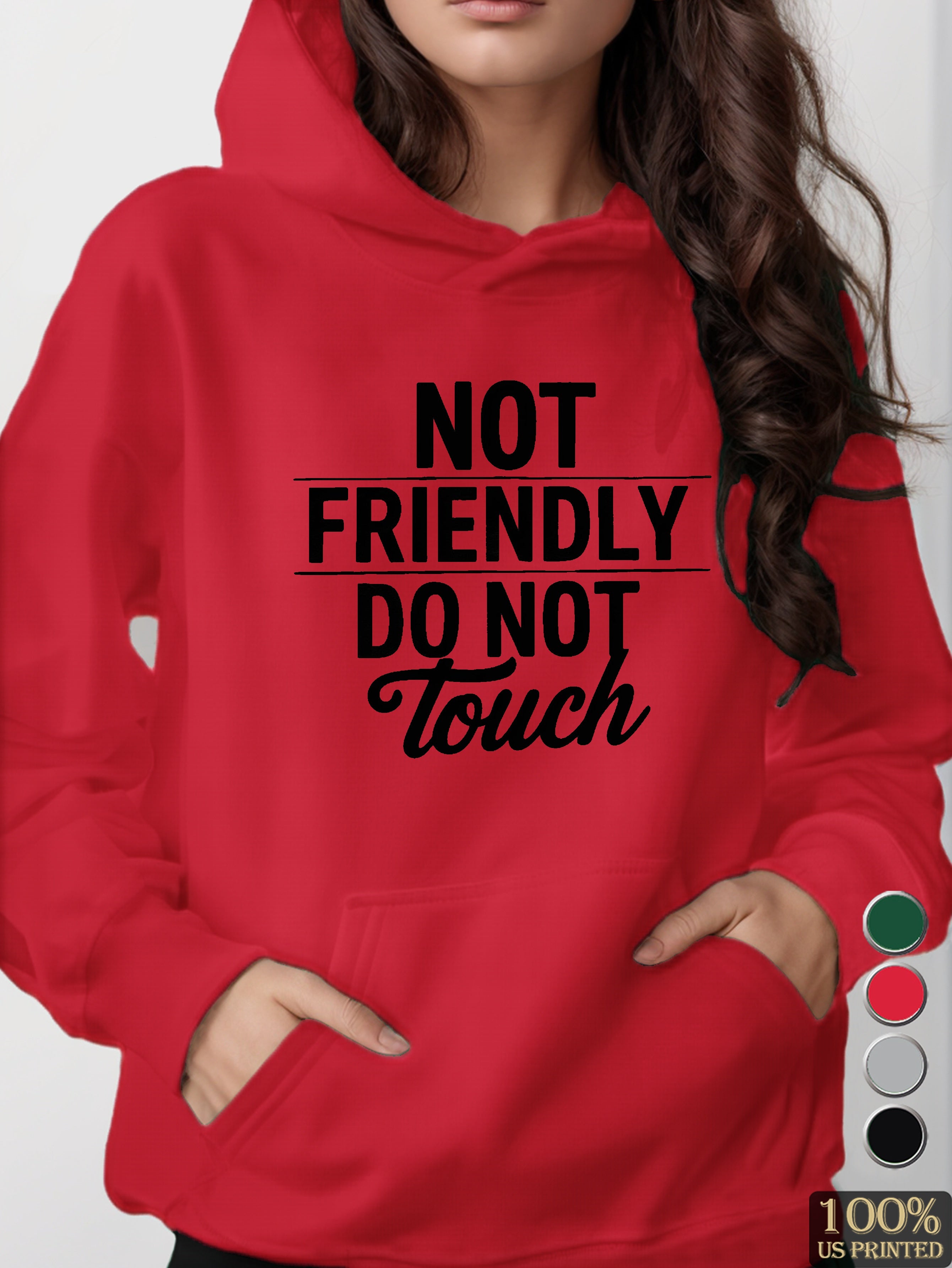 graphic women's hooded sweatshirt