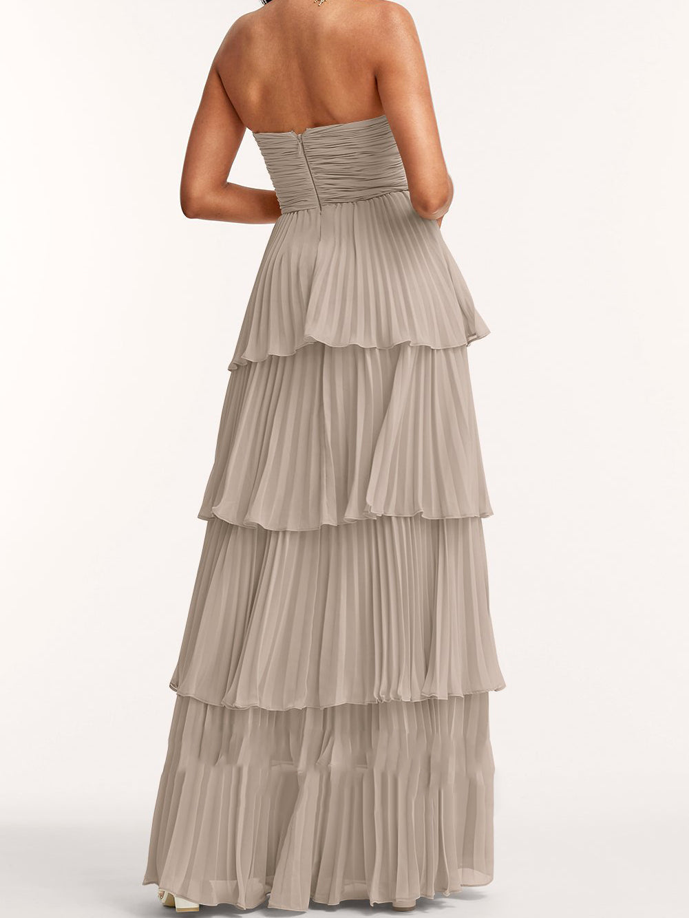 A- Line Chiffon Gown