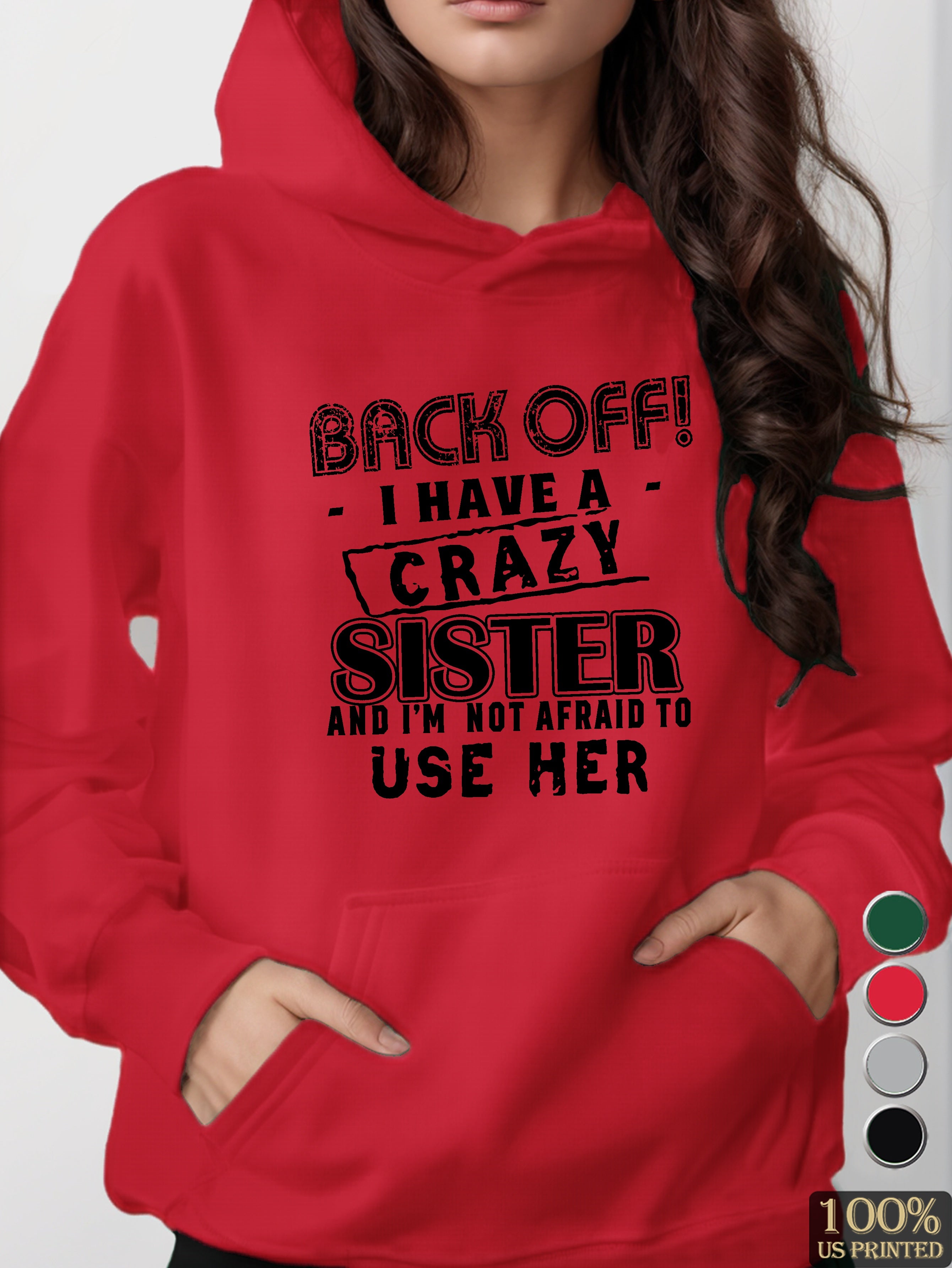 graphic women's hooded sweatshirt