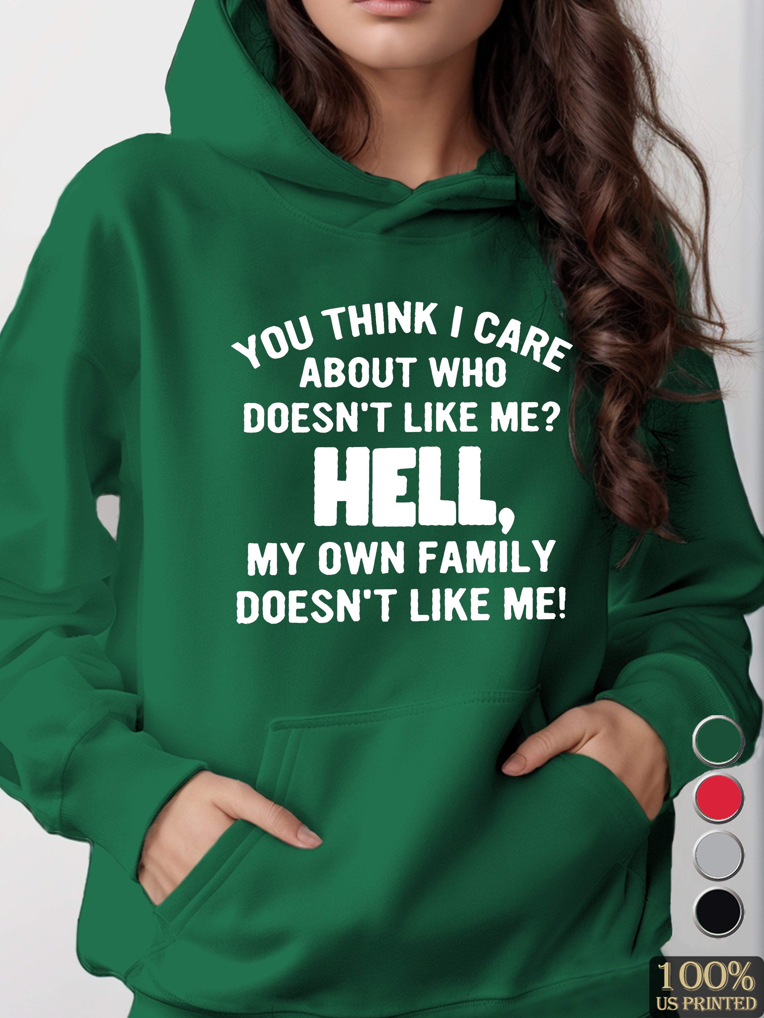 graphic women's hooded sweatshirt