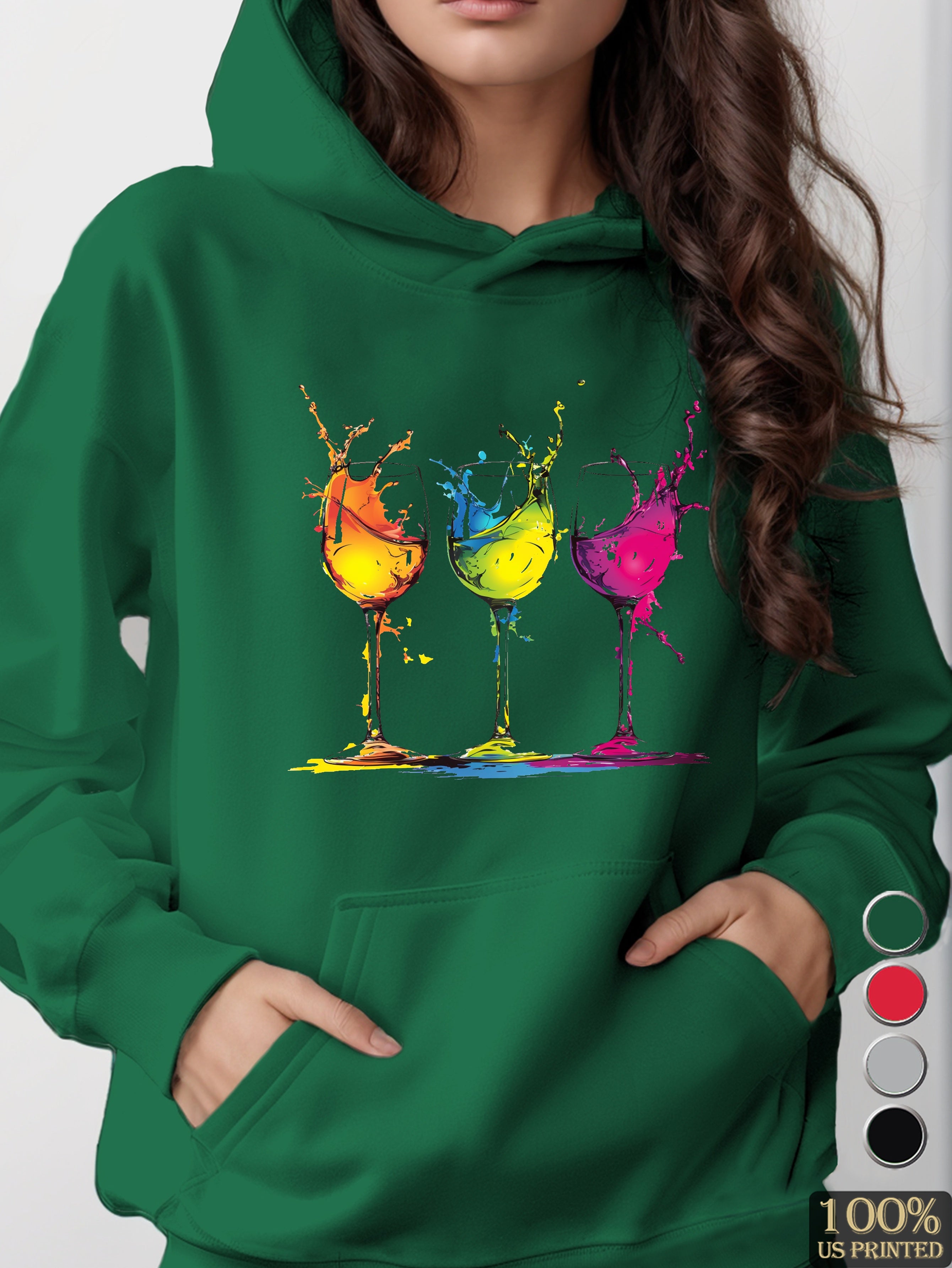 graphic women's hooded sweatshirt