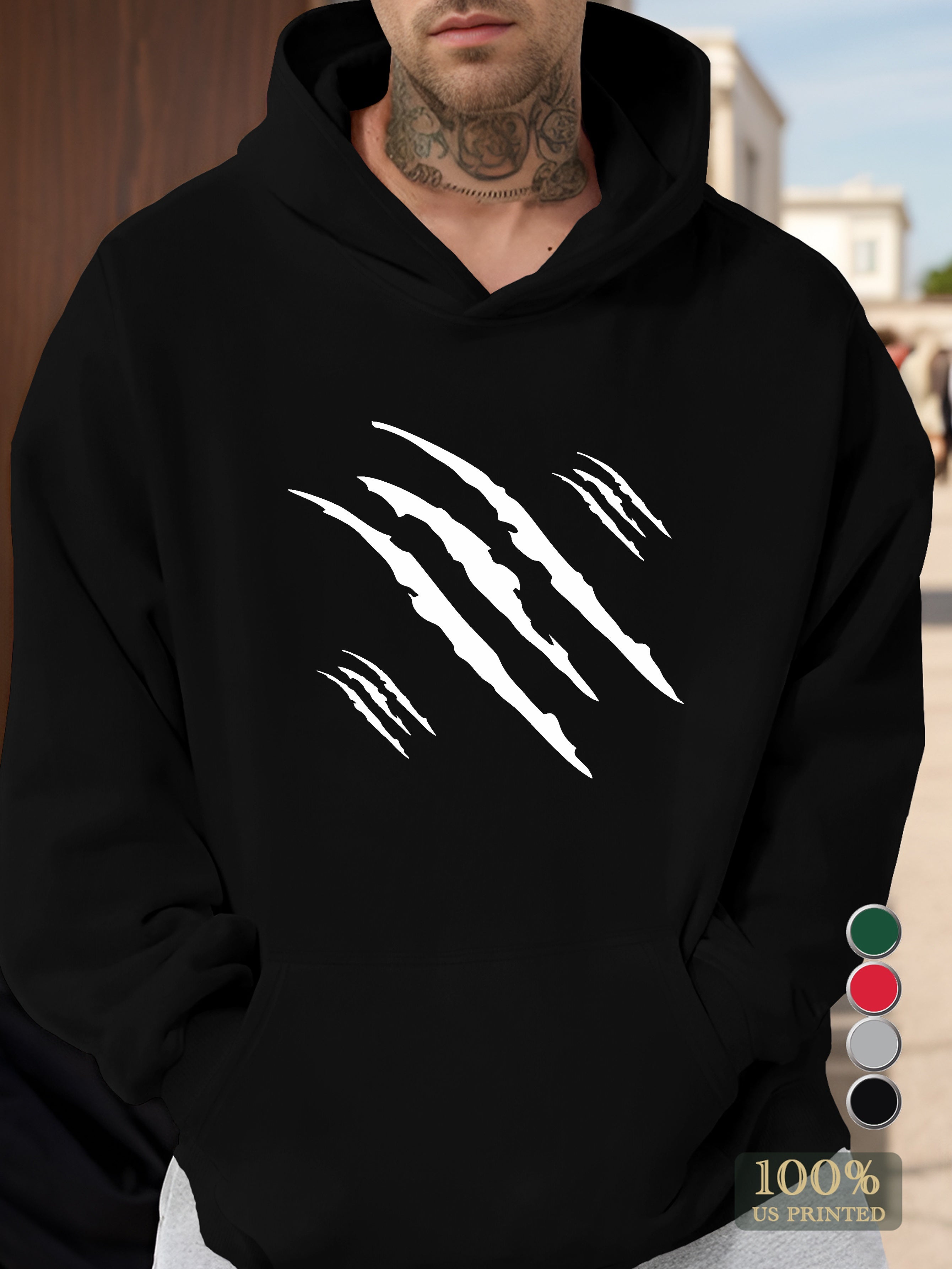 Claw Marks Men's hooded sweatshirt